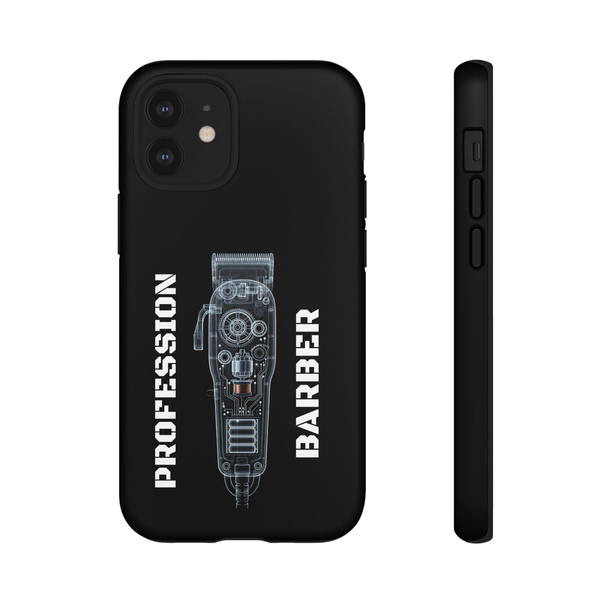 Barber Clip Cord X‑Ray Tough Phone Case – Professional Barber Gift