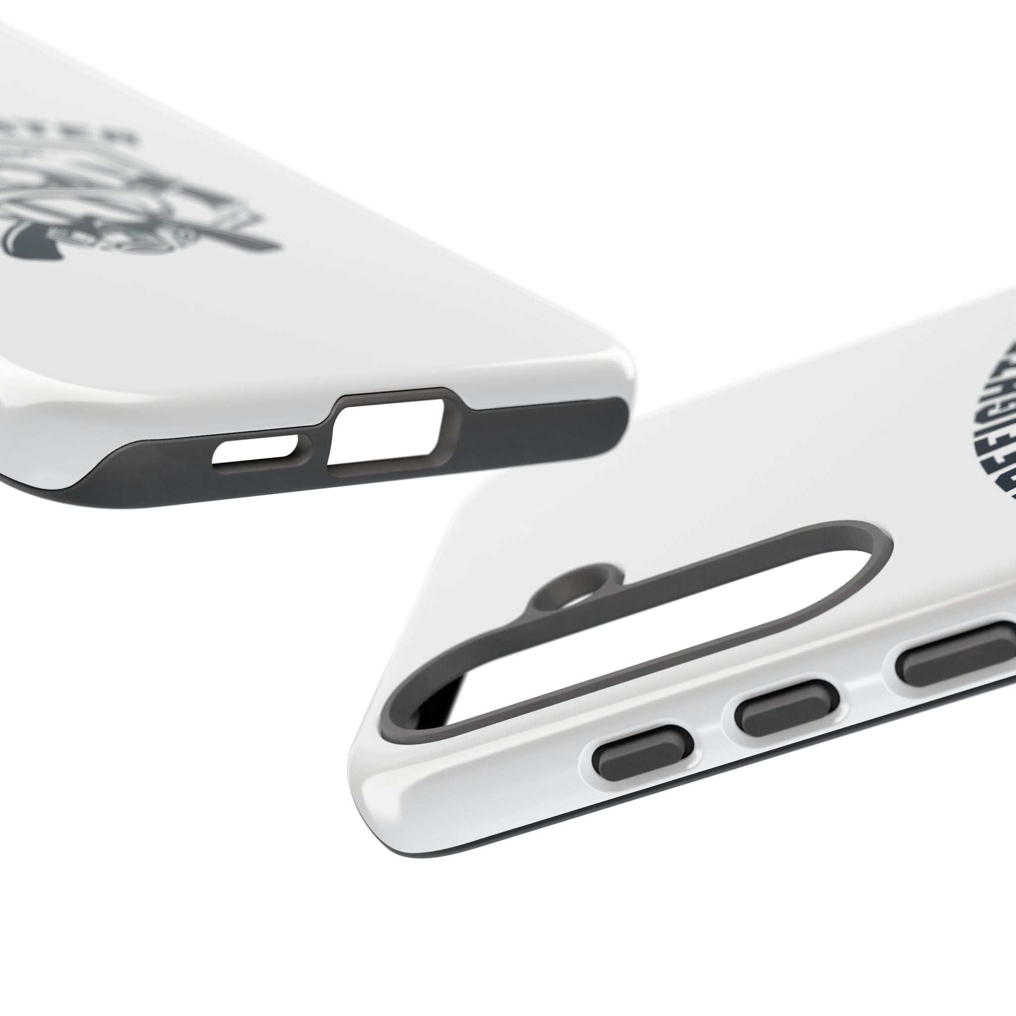 Firefighter Tough Phone Case — Fire Dept Helmet & Axes Protective Cover