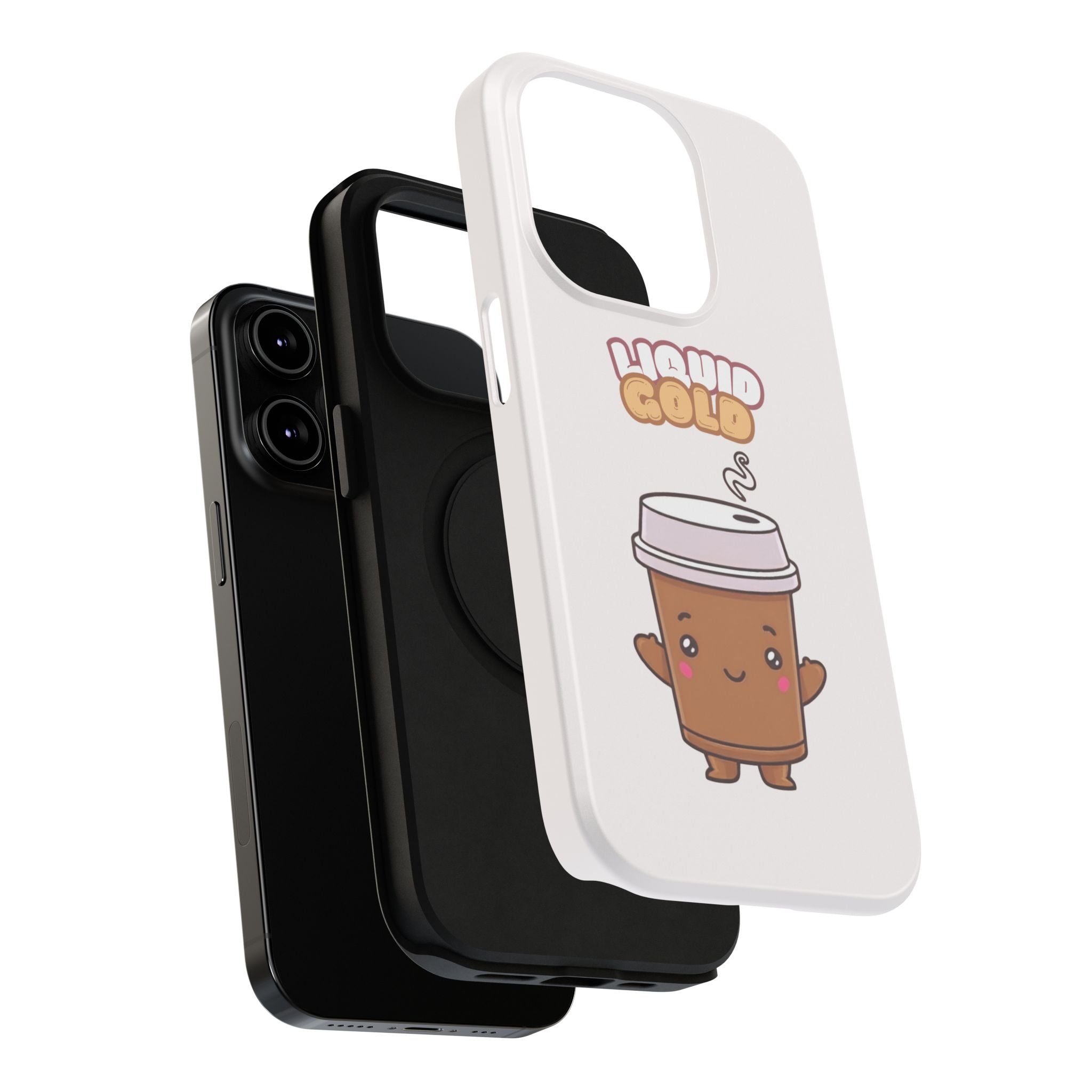 Coffee Cup Phone Case – “Liquid Gold” Cute Kawaii Espresso Impact-Resistant Case