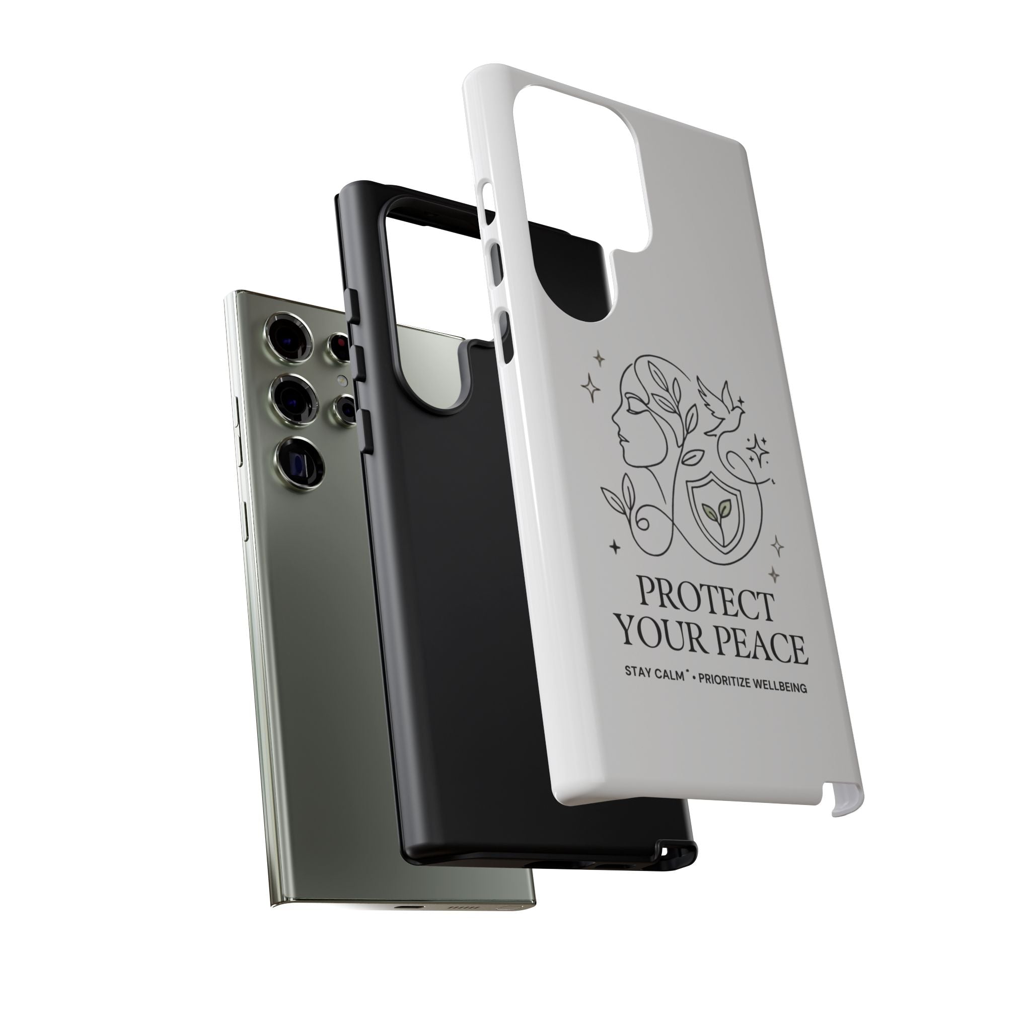 Protect Your Peace Phone Case – Minimalist Wellness iPhone Cover