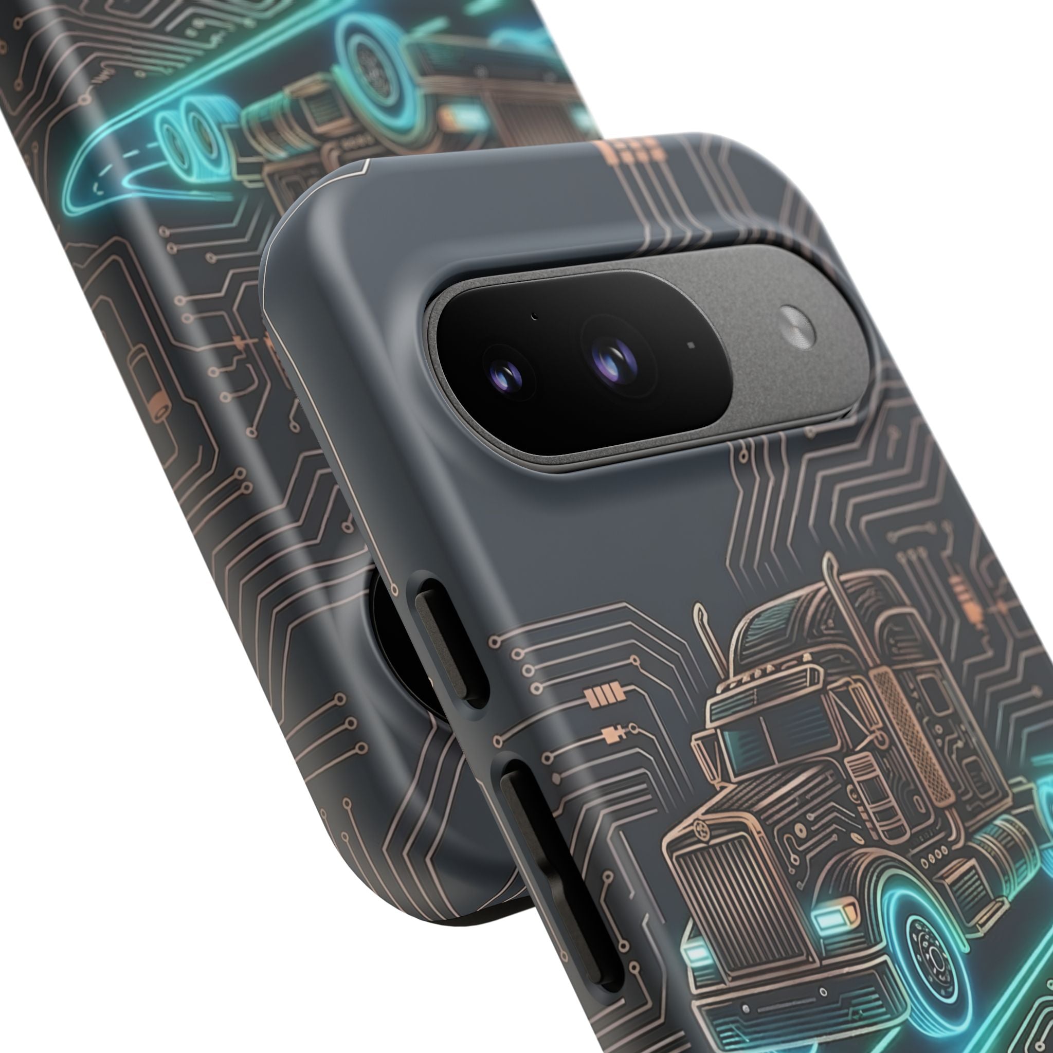 Truck Driver Gamer Phone Case — “Real Life. No Pause Button.”