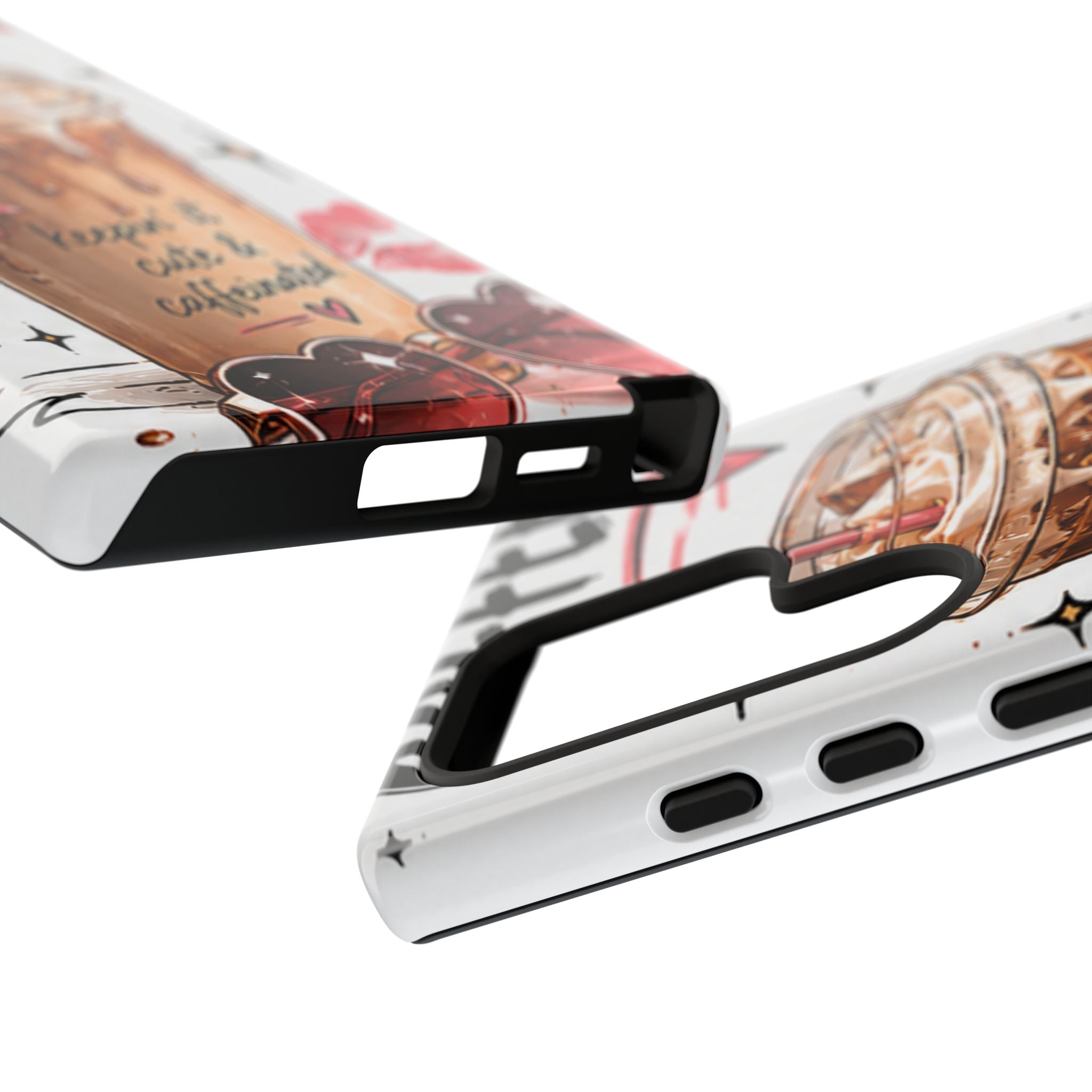 Phone Case — "Keepin' It Cute & Caffeinated" Iced Coffee Design