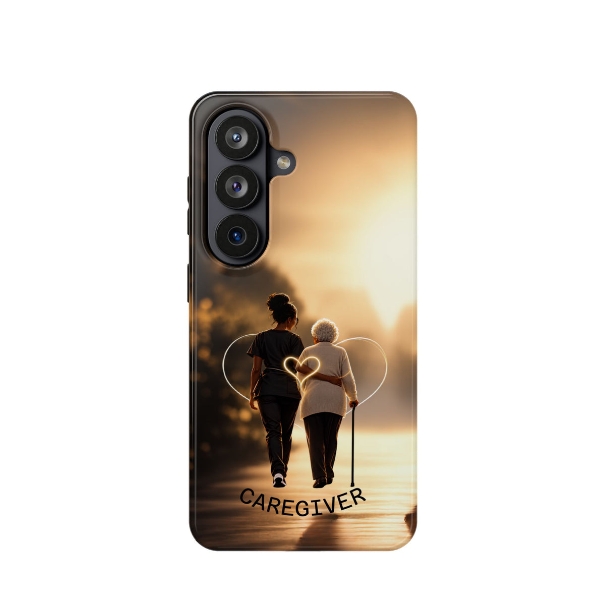 Caregiver Phone Case — Impact-Resistant Protective Case with Heart Design