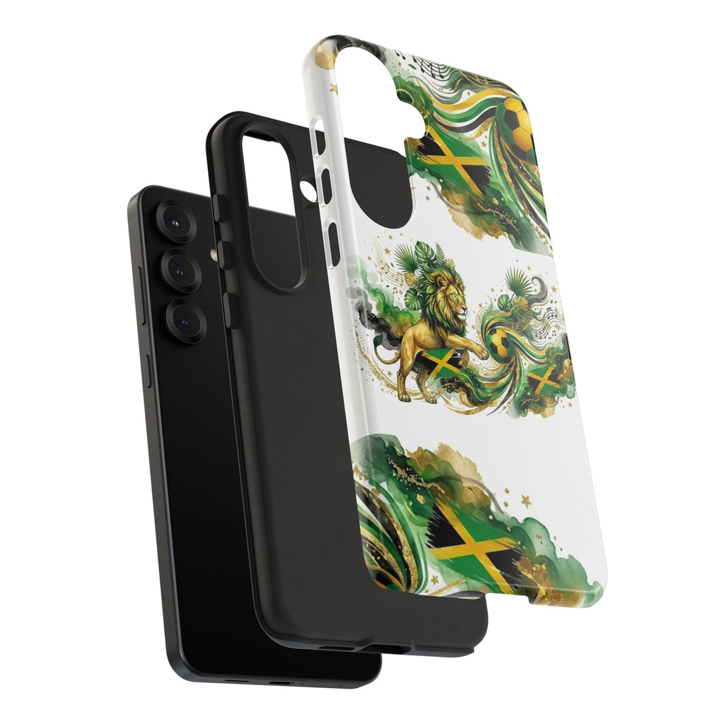 Jamaica Lion Phone Case — Jamaican Flag Rasta Protective Tough Case