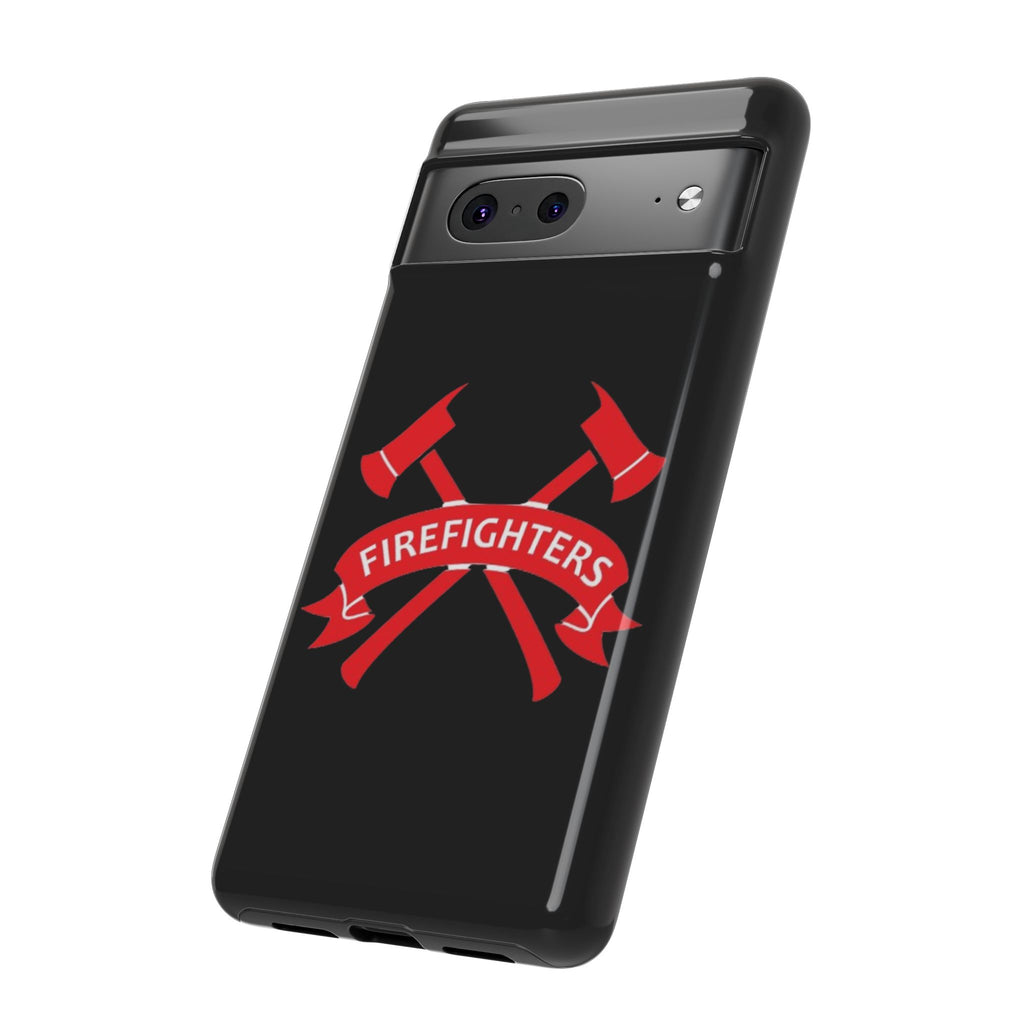 Firefighters Tough Phone Case — Red Crossed Axes Design