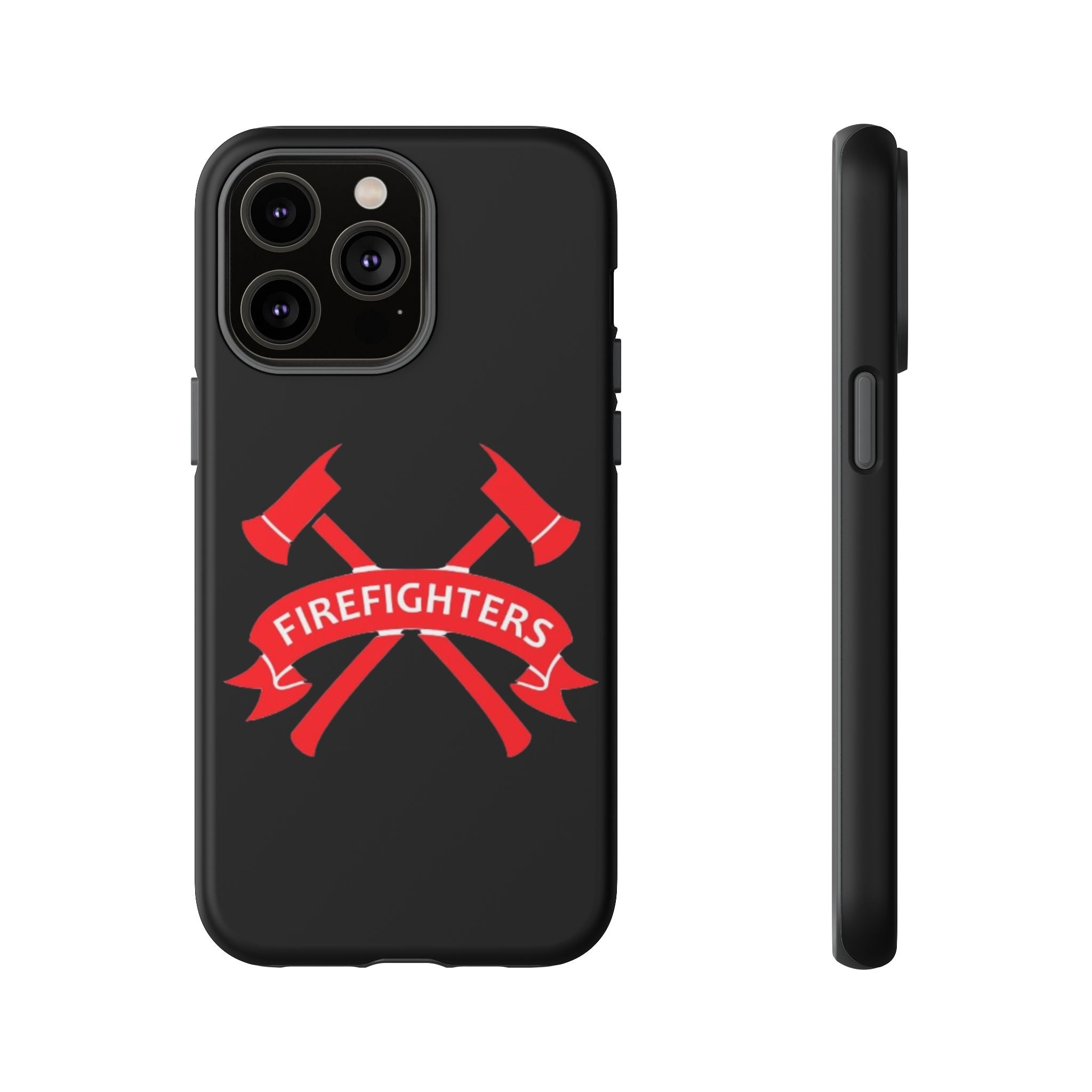Firefighters Tough Phone Case — Red Crossed Axes Design