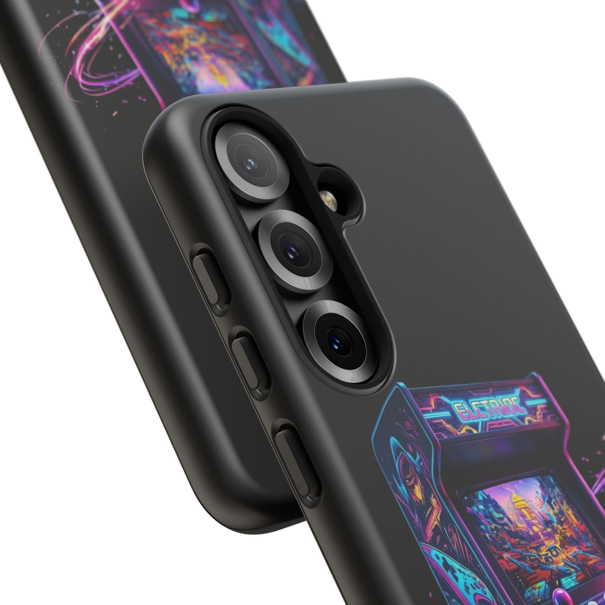 Retro Arcade Phone Case — Neon Gaming Controller Design