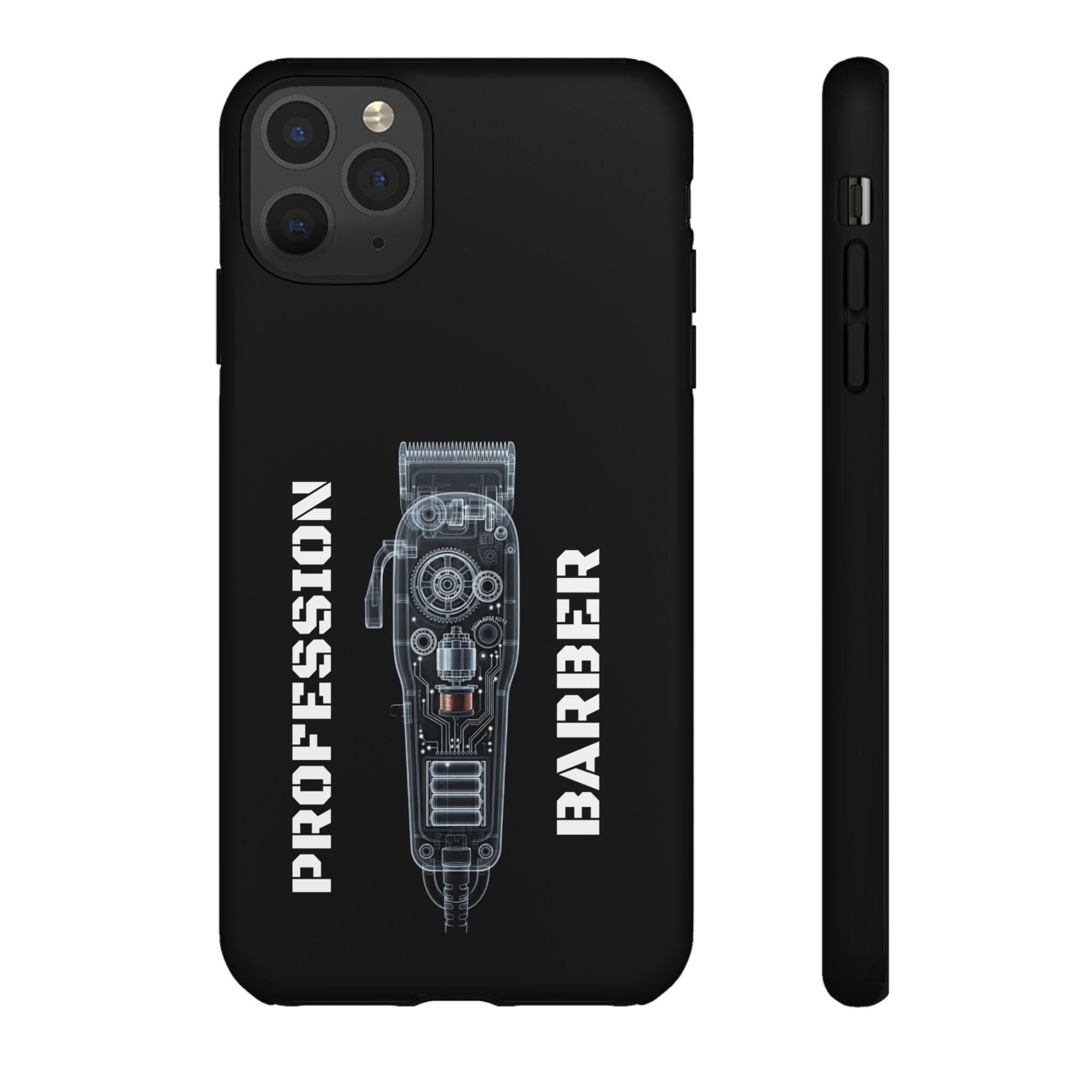 Barber Clip Cord X‑Ray Tough Phone Case – Professional Barber Gift