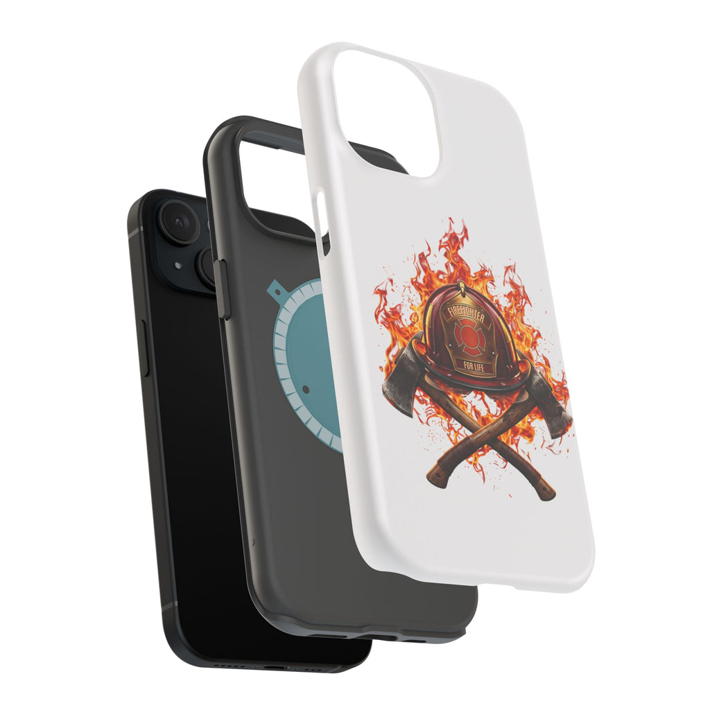 Firefighter Helmet Flames Phone Case — Station 117 Magnetic Impact-Resistant Case