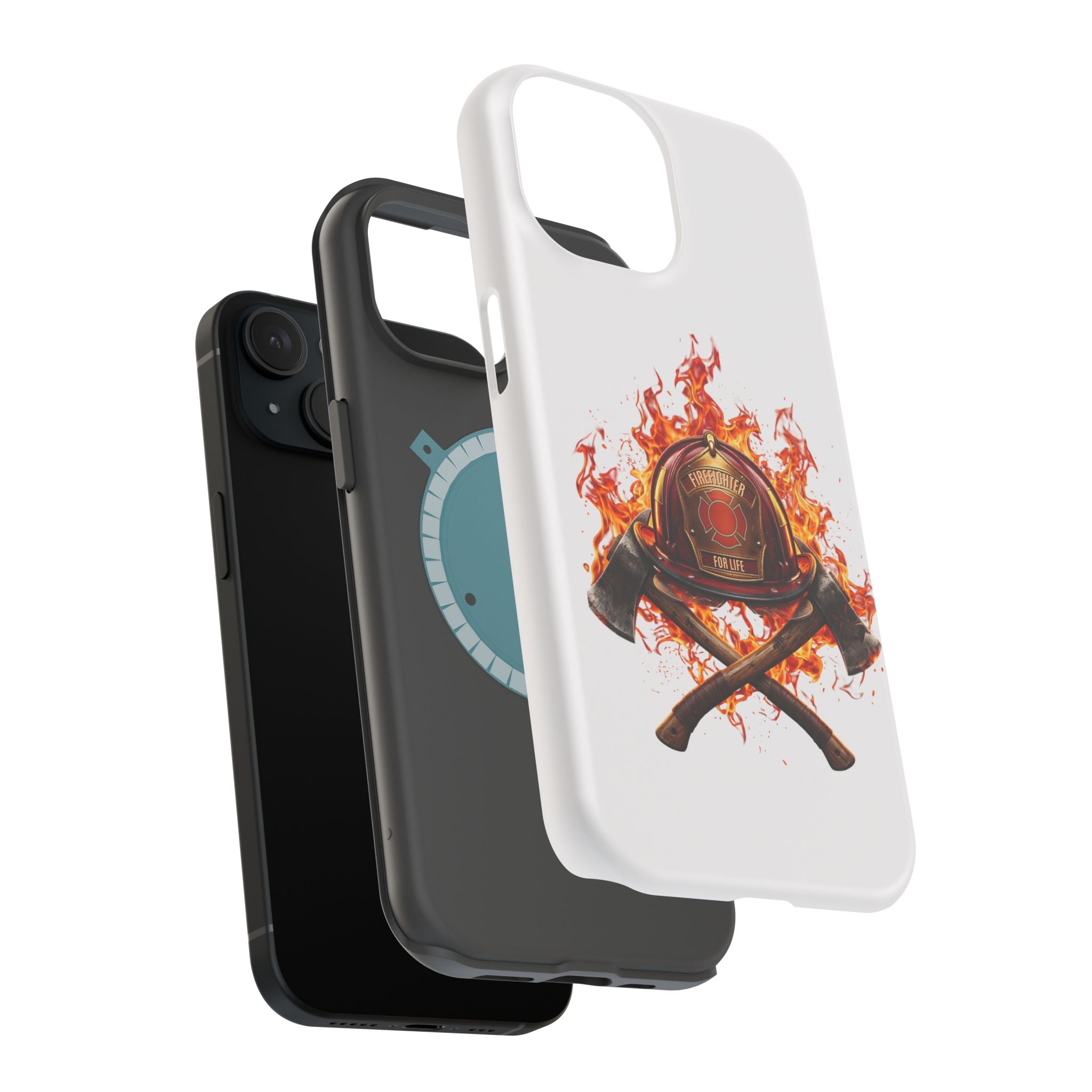 Firefighter Helmet Flames Phone Case — Station 117 Magnetic Impact-Resistant Case