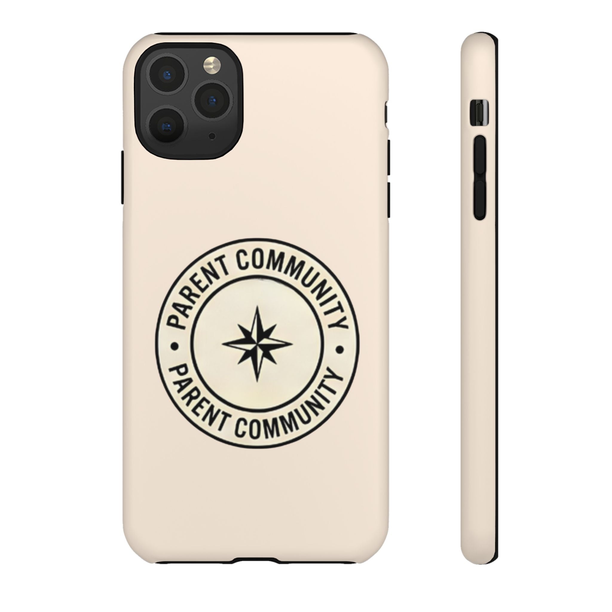 Parent Community Tough Phone Case — Durable Compass Logo Protective Cover