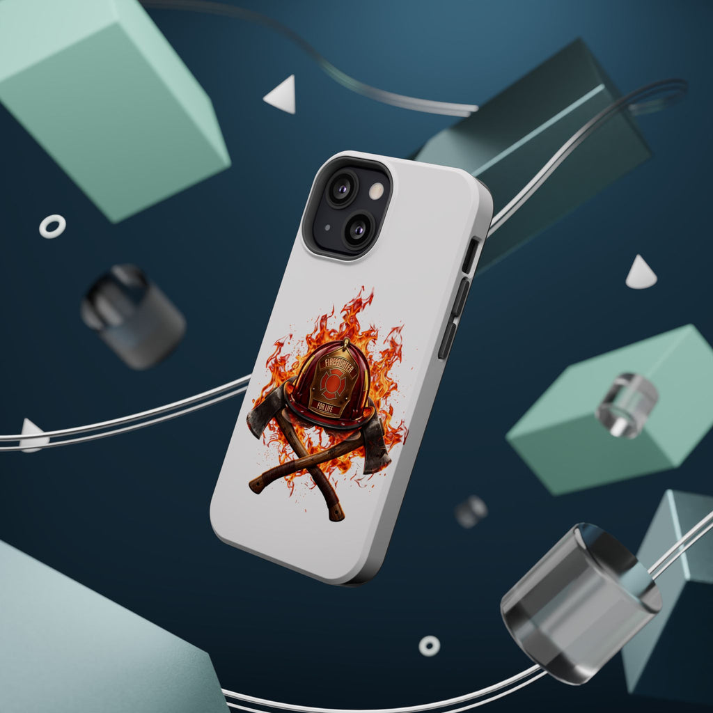 Firefighter Helmet Flames Phone Case — Station 117 Magnetic Impact-Resistant Case