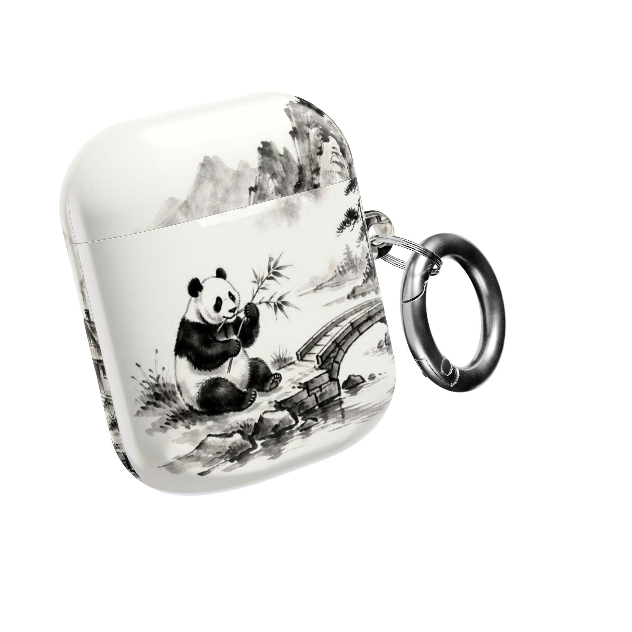 Panda Bamboo Landscape AirPod Case
