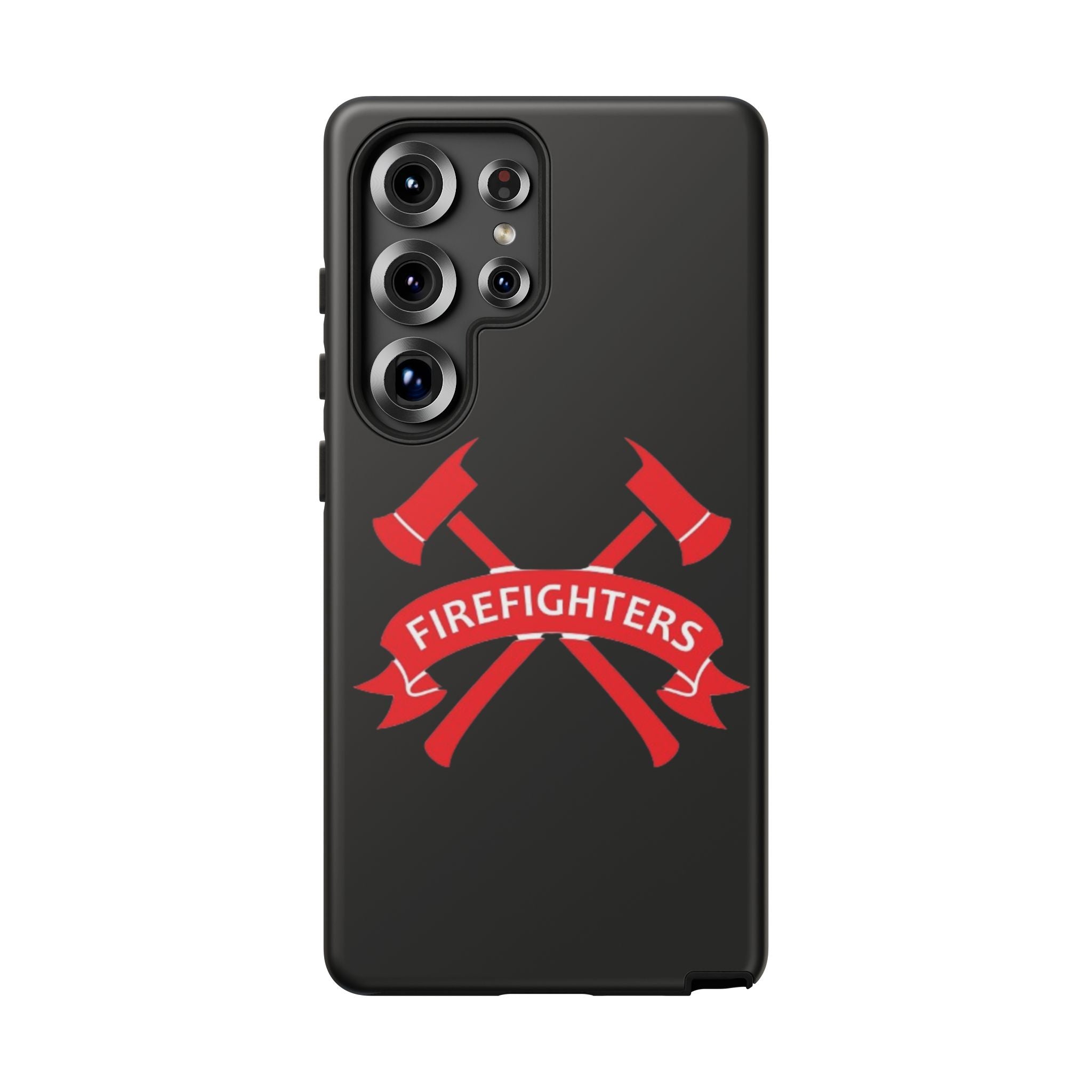 Firefighters Tough Phone Case — Red Crossed Axes Design