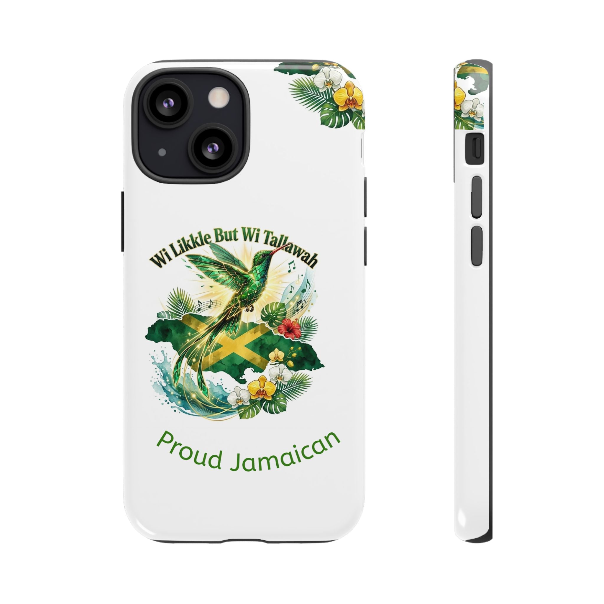 Jamaica Hummingbird Phone Case — “Wi Likkle But Wi Tallawah” Tropical Protective Cover