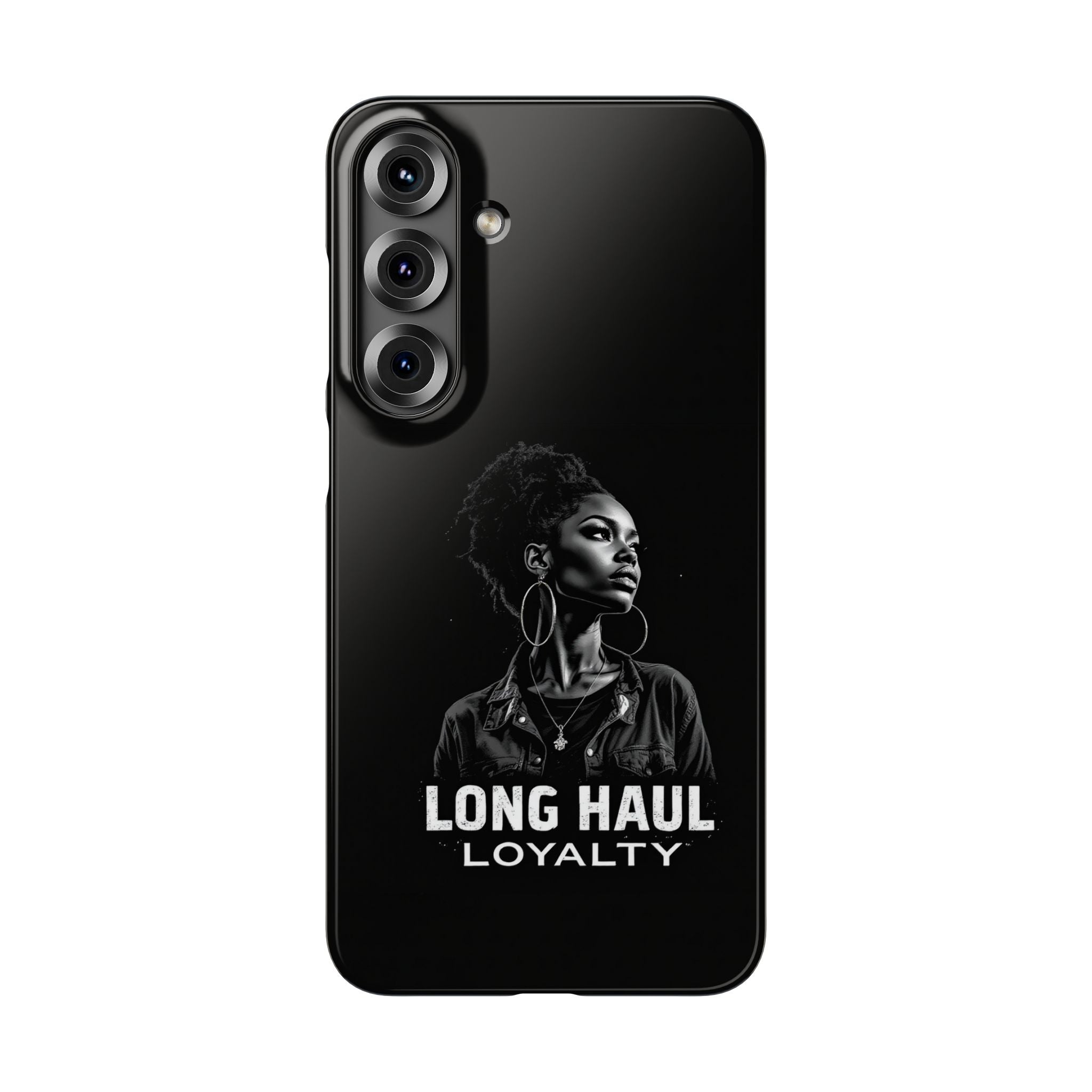 Phone Case — "Long Haul Loyalty" Black Portrait Snap Case