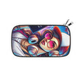 Retro Cool Travel Passport Wallet — Neon Headphones Girl Design