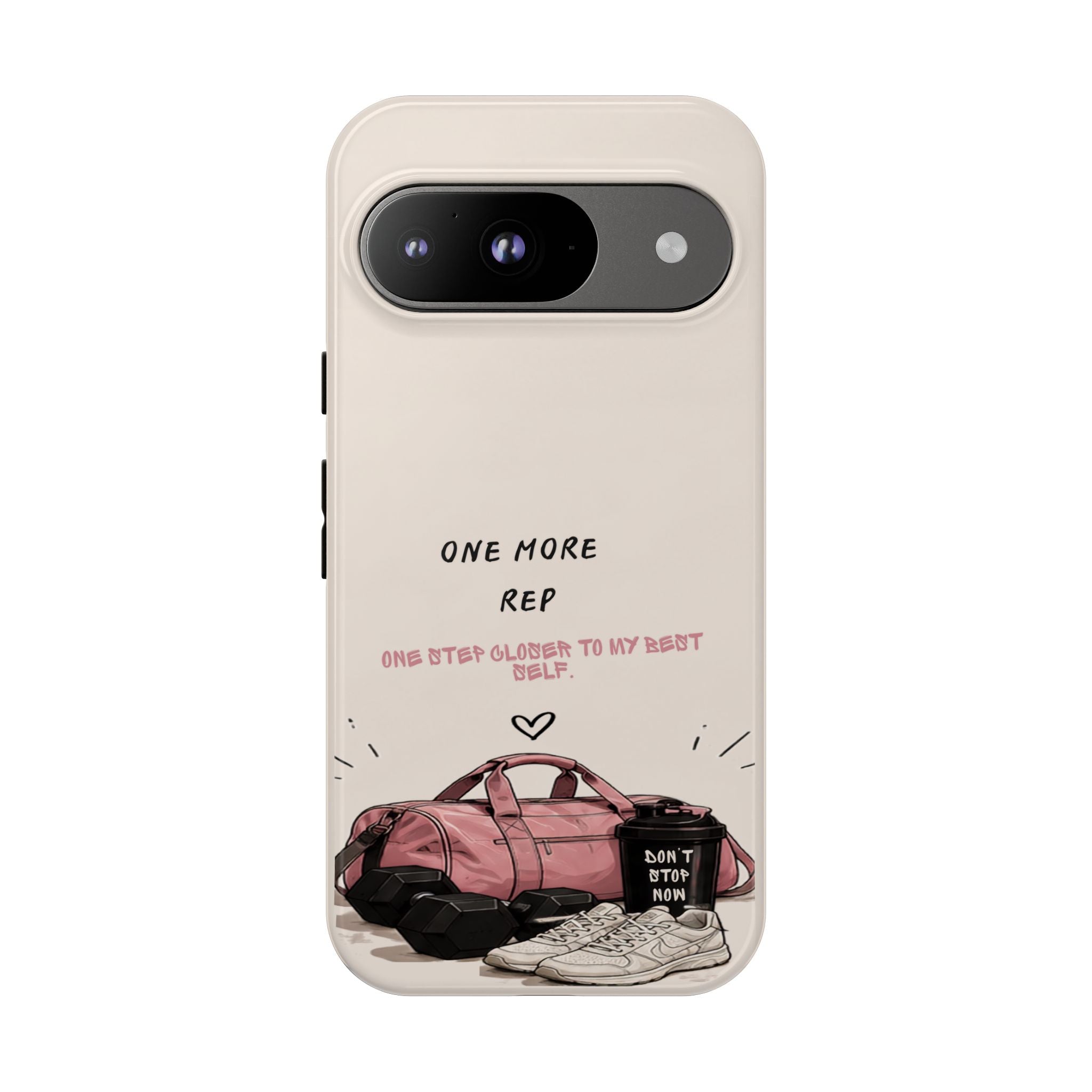 Gym Phone Case — "One More Rep" Workout Duffle & Sneakers Protective Case