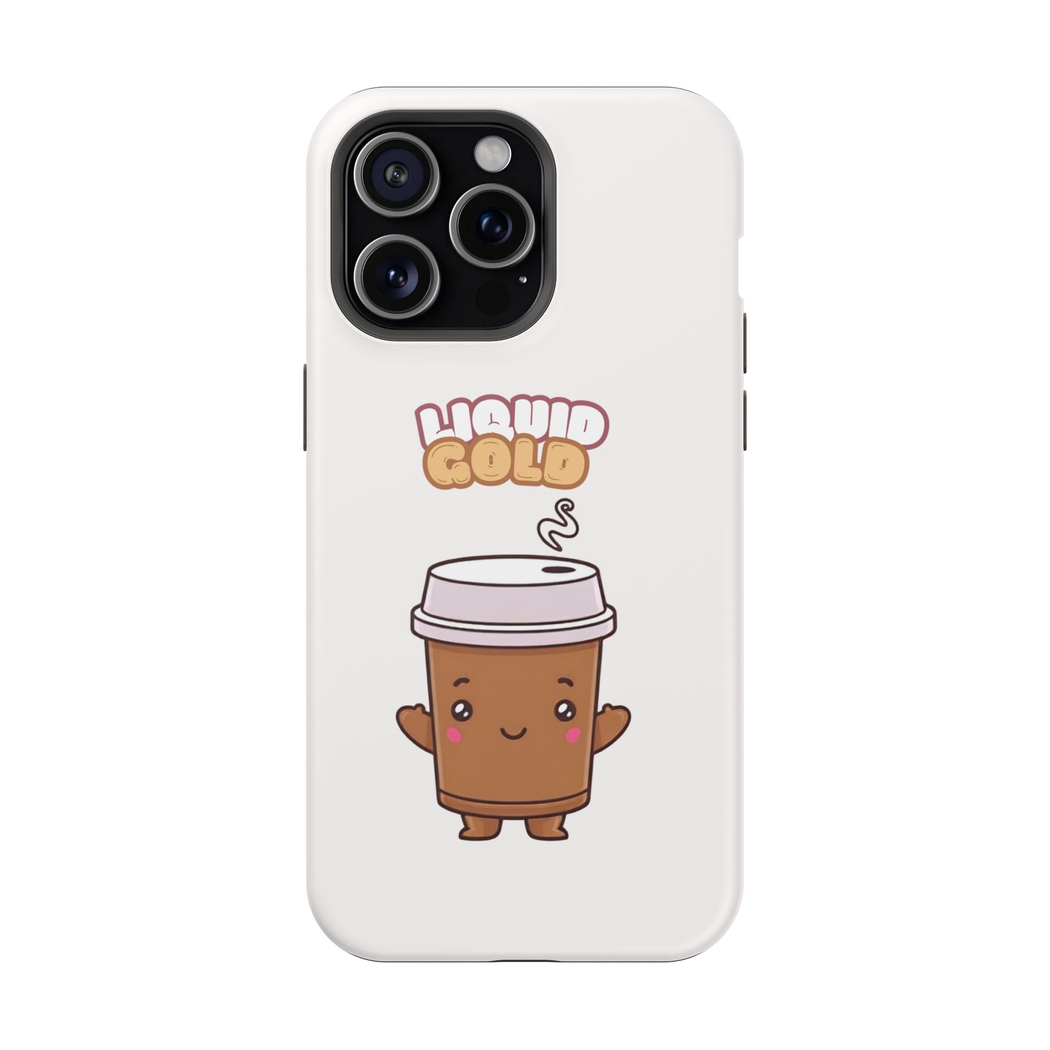 Coffee Cup Phone Case – “Liquid Gold” Cute Kawaii Espresso Impact-Resistant Case