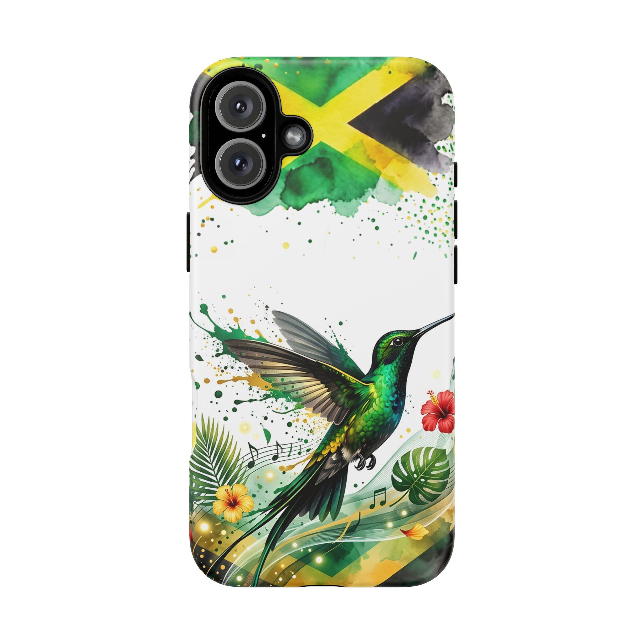 Hummingbird Jamaica Tough Phone Case – Tropical Floral Protective Cover