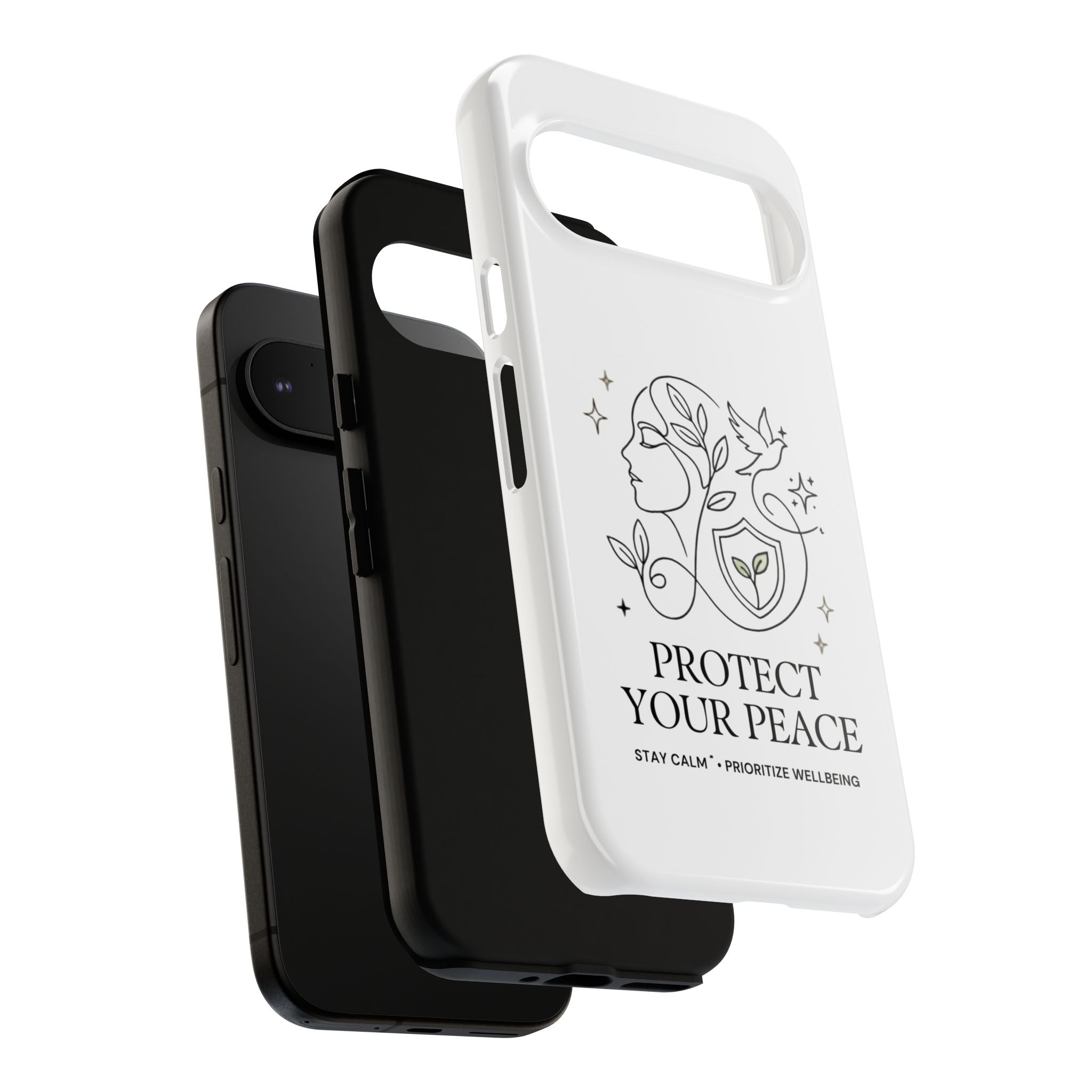 Protect Your Peace Phone Case – Minimalist Wellness iPhone Cover