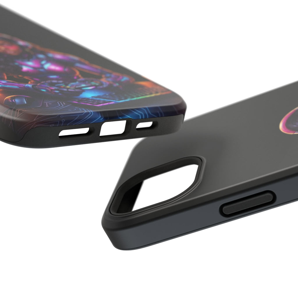 Gamer Girl Cyber Armor Phone Case — Impact‑Resistant Protective Cover