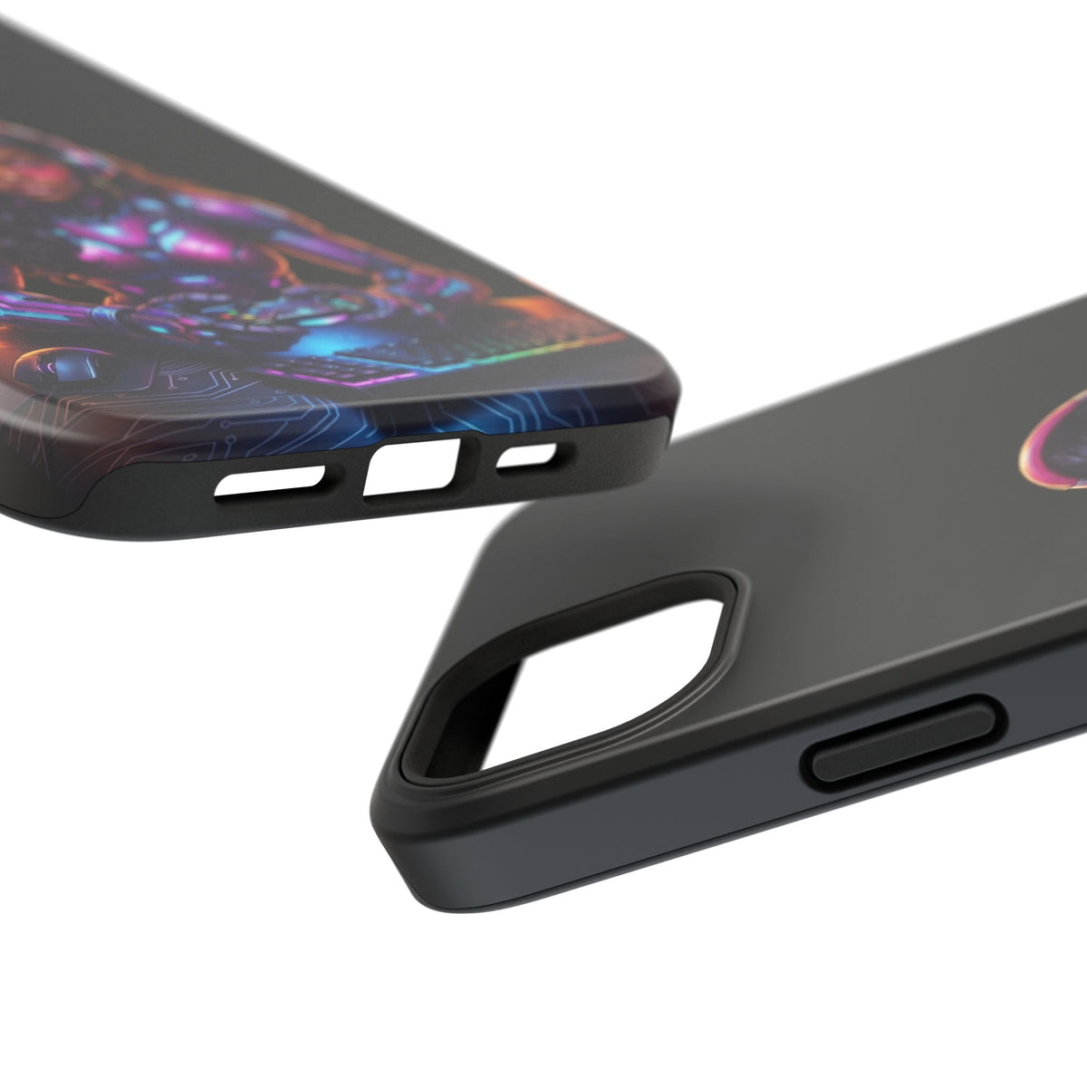 Gamer Girl Cyber Armor Phone Case — Impact‑Resistant Protective Cover