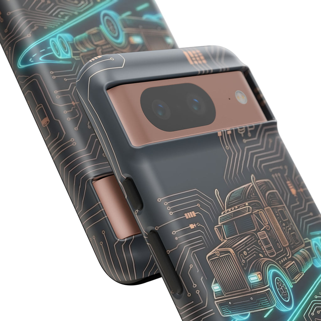 Truck Driver Gamer Phone Case — “Real Life. No Pause Button.”