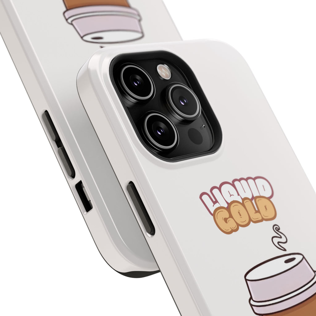 Coffee Cup Phone Case – “Liquid Gold” Cute Kawaii Espresso Impact-Resistant Case