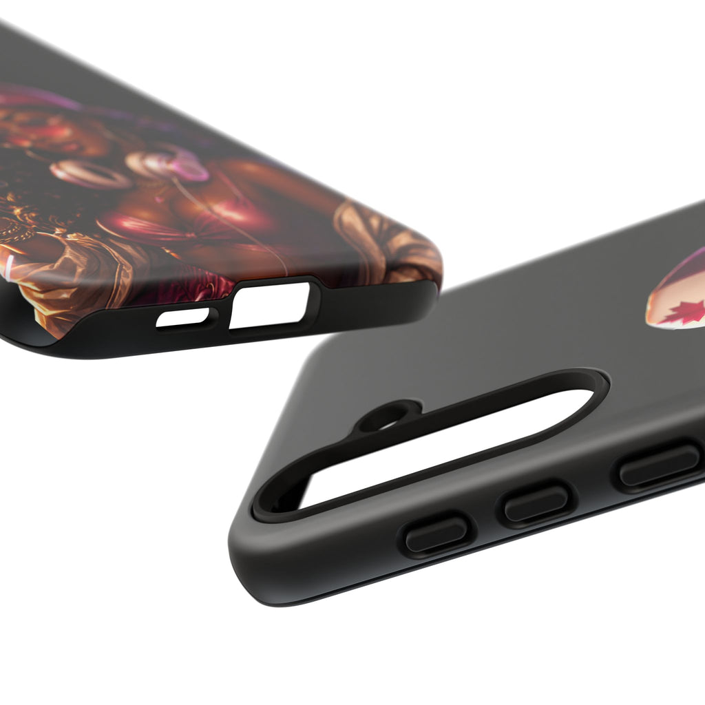 Phone Case - Cool Urban Woman with Headphones & Maple Hat