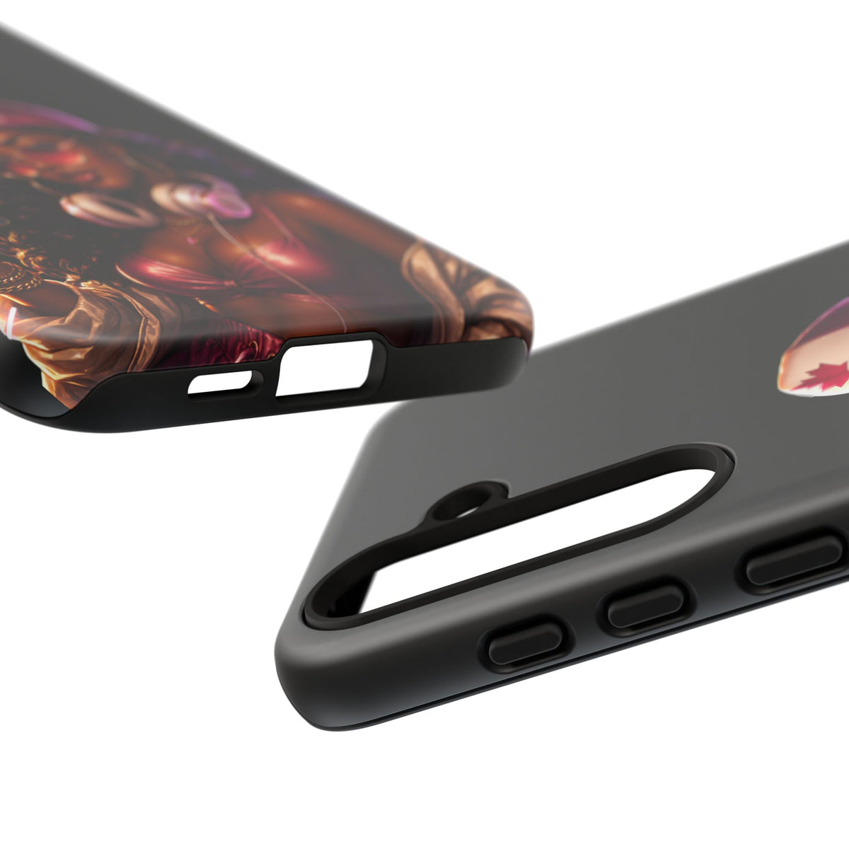 Phone Case - Cool Urban Woman with Headphones & Maple Hat