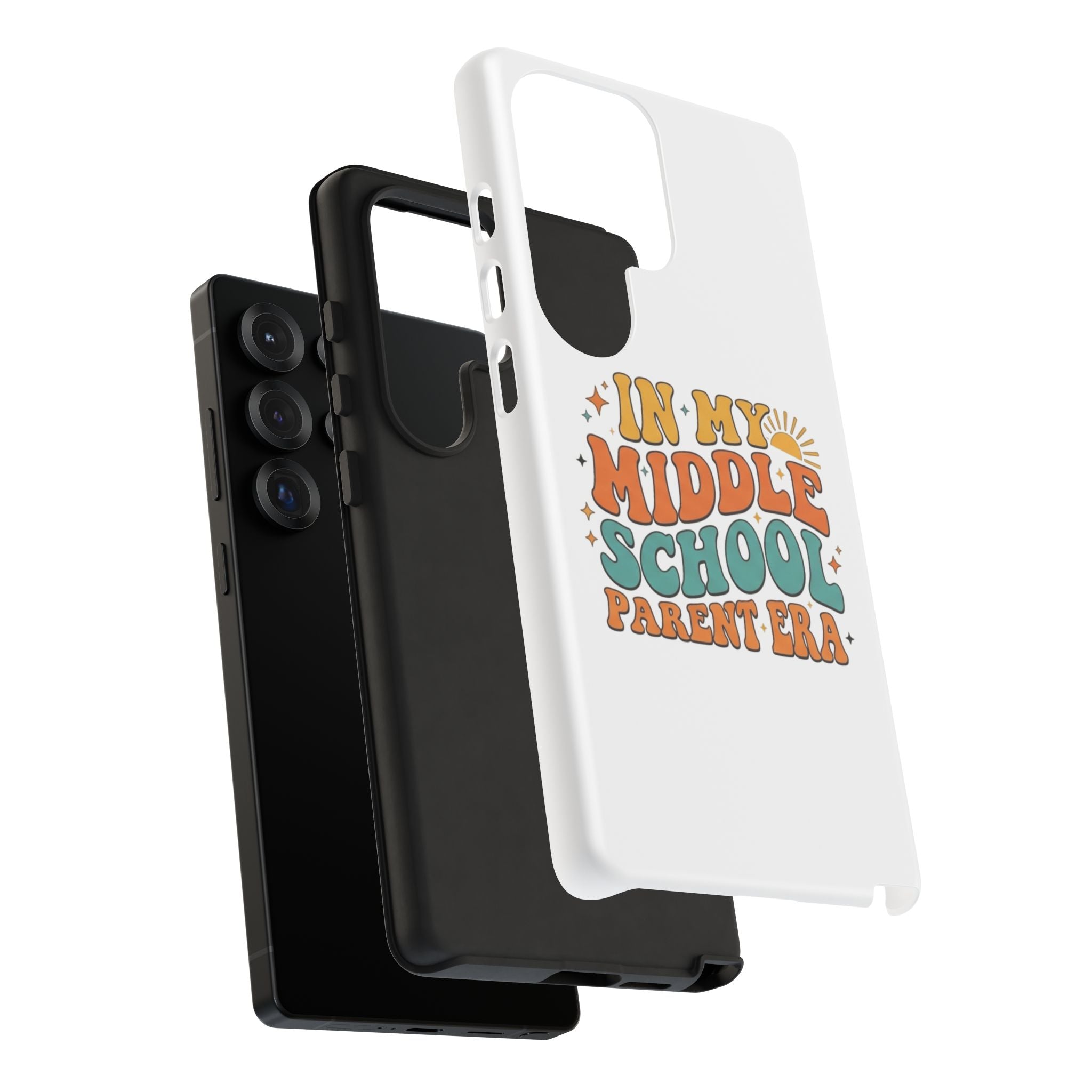 Middle School Parent Phone Case — "In My Middle School Parent Era" Retro Design
