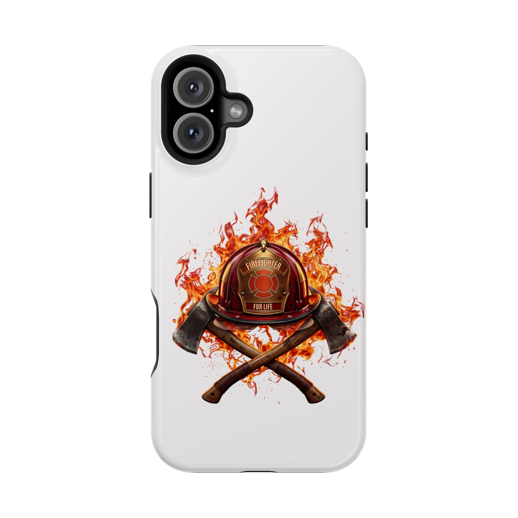 Firefighter Helmet Flames Phone Case — Station 117 Magnetic Impact-Resistant Case