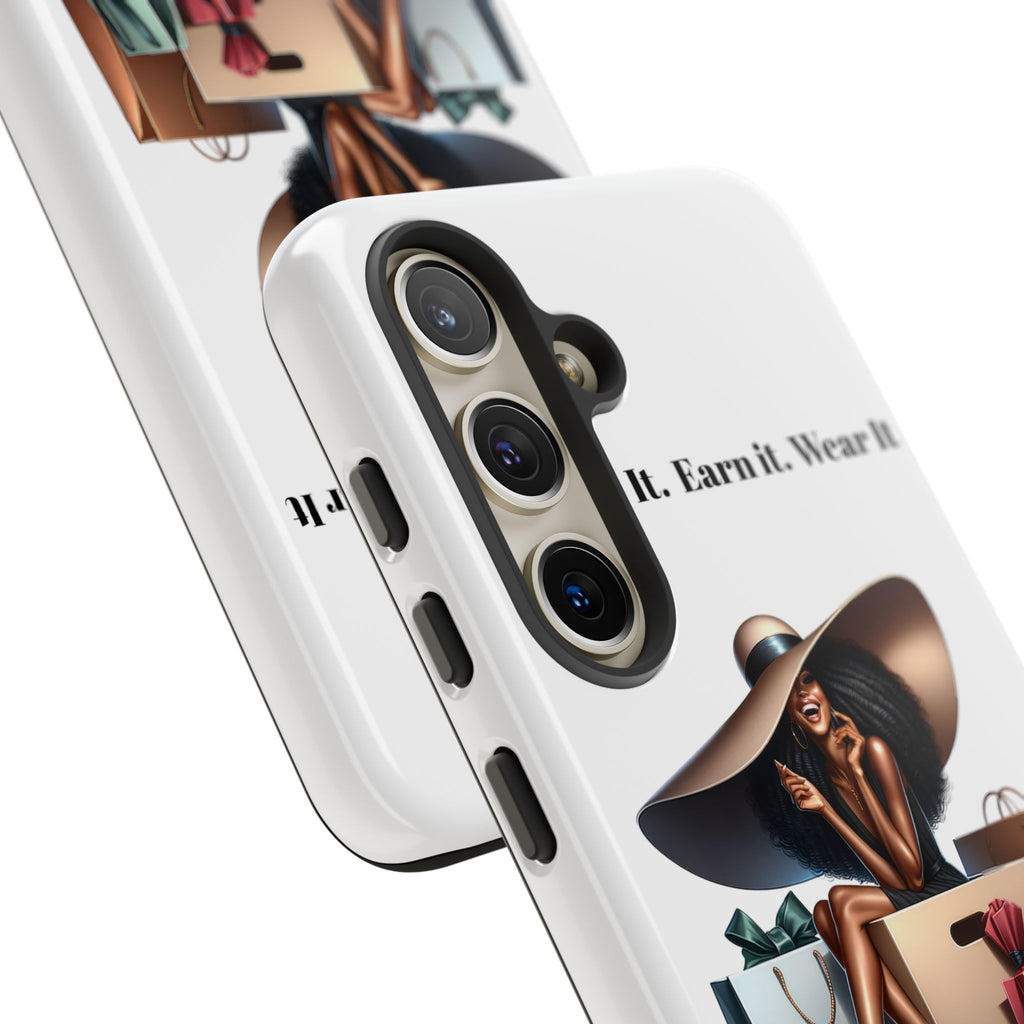 Phone Case - "Manifest It. Earn It. Wear It." Chic Shopper Design