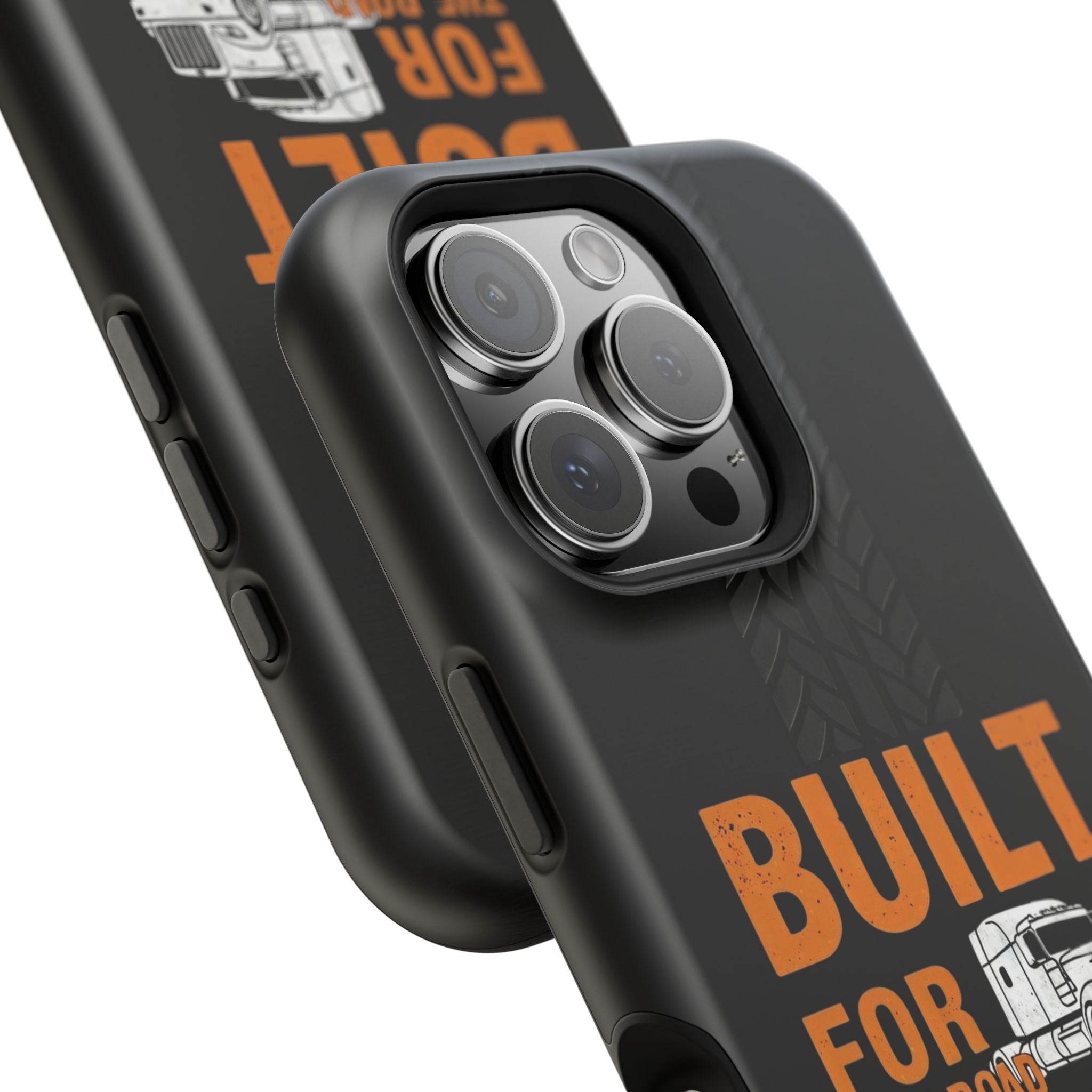 Phone Case — "Built for the Road" Truck Tire-Track Impact-Resistant Case