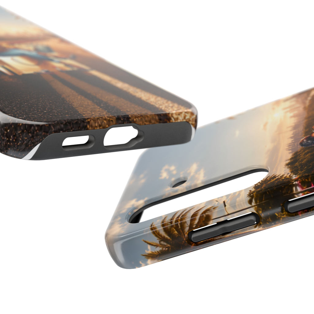 Sunset Roadtrip Tough Phone Case — Relaxed Traveler Design