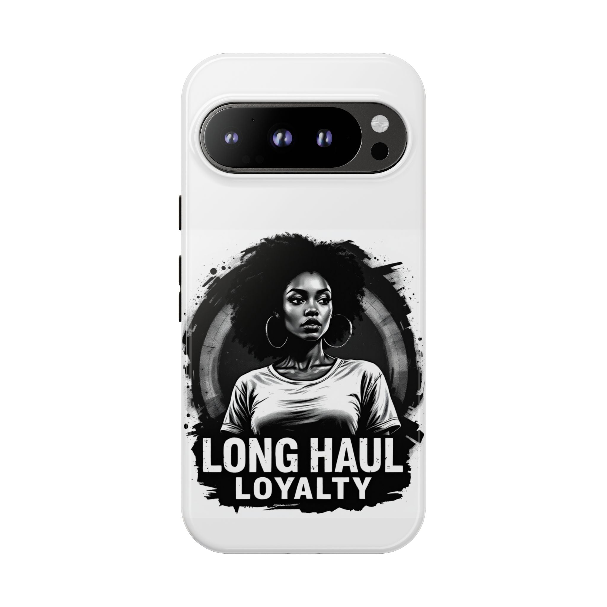 Phone Case — "Long Haul Loyalty" Black & White Portrait Protective Case