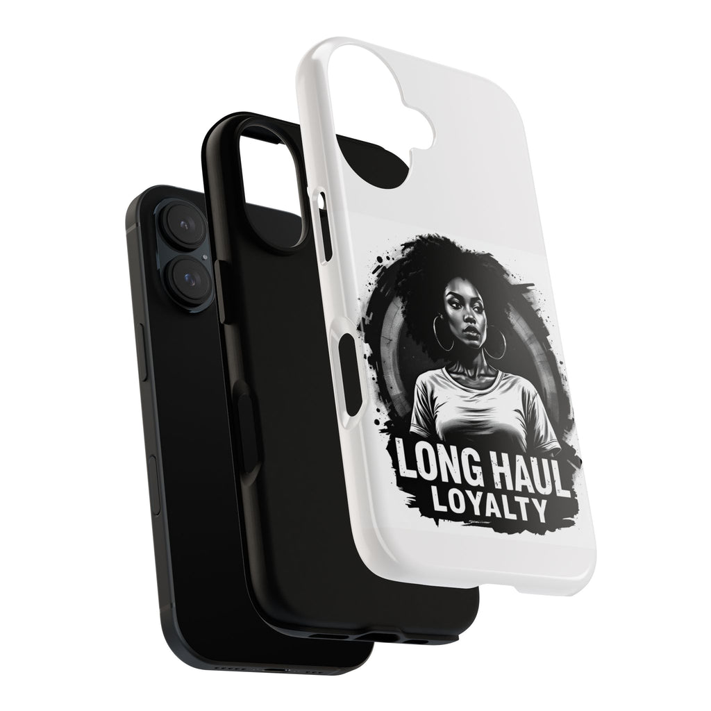 Phone Case — "Long Haul Loyalty" Black & White Portrait Protective Case