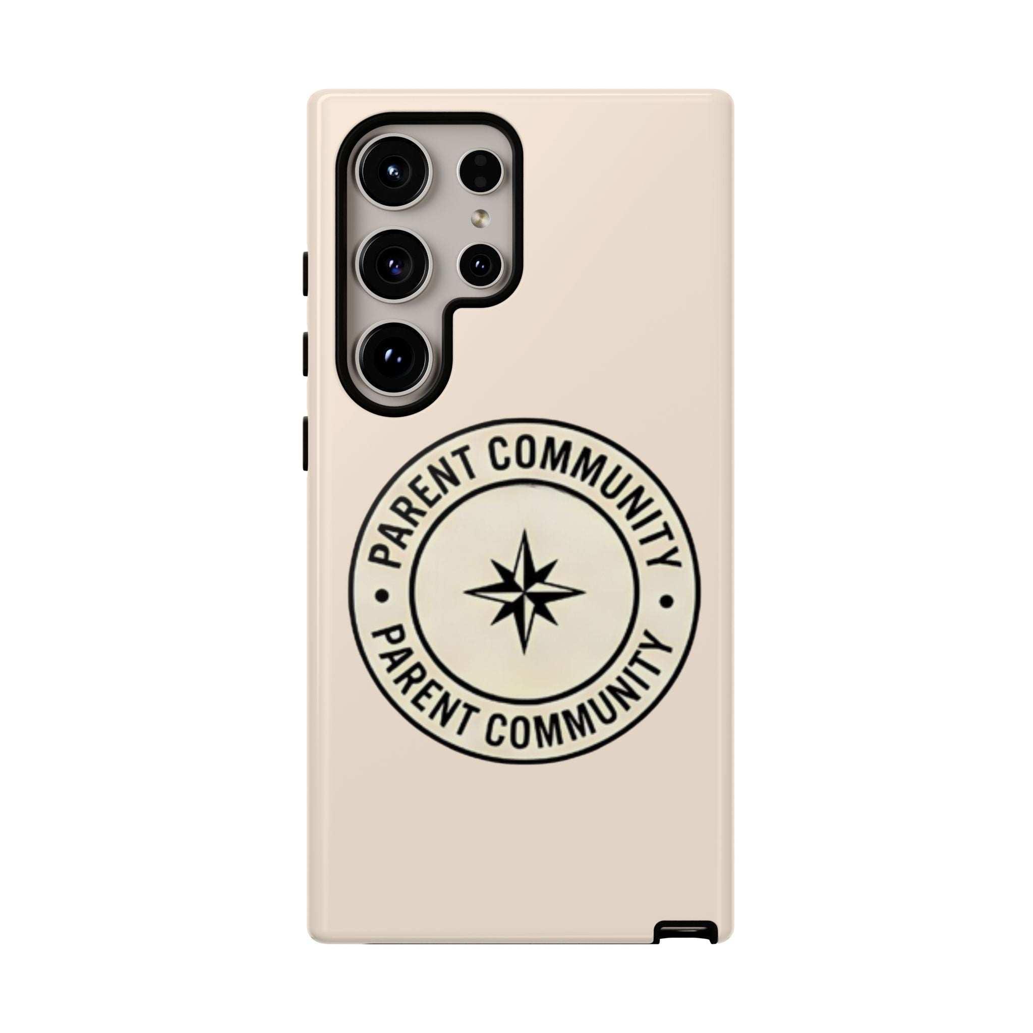 Parent Community Tough Phone Case — Durable Compass Logo Protective Cover