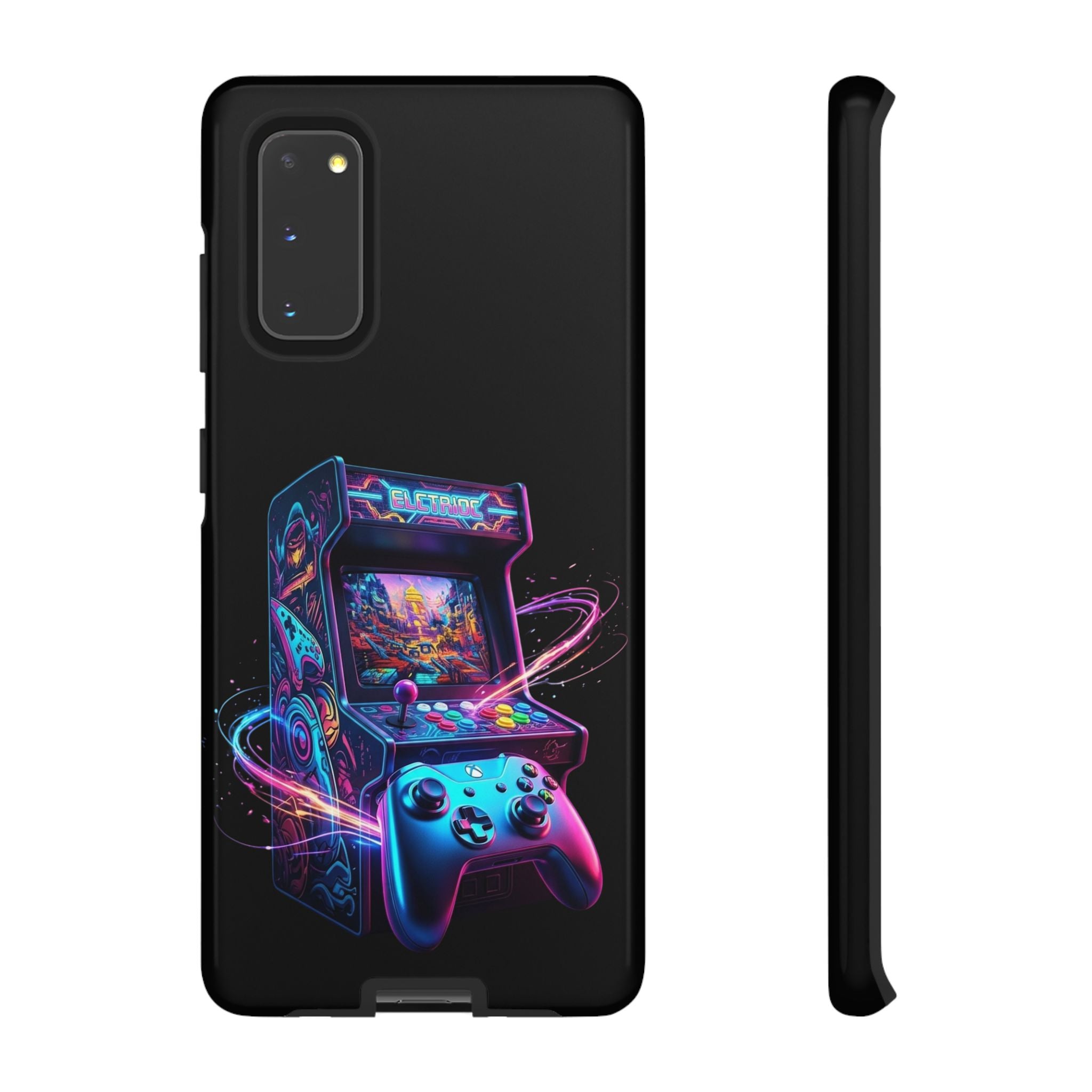 Retro Arcade Phone Case — Neon Gaming Controller Design