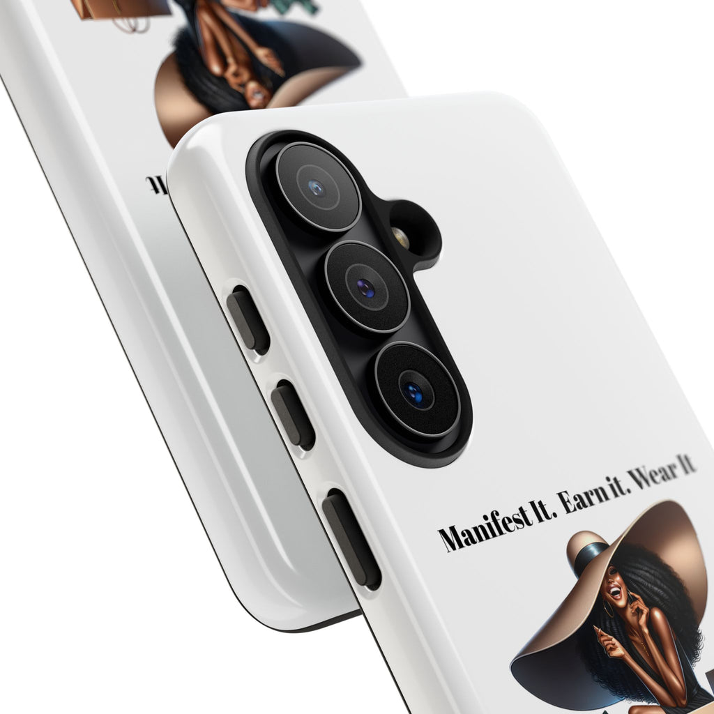 Phone Case - "Manifest It. Earn It. Wear It." Chic Shopper Design