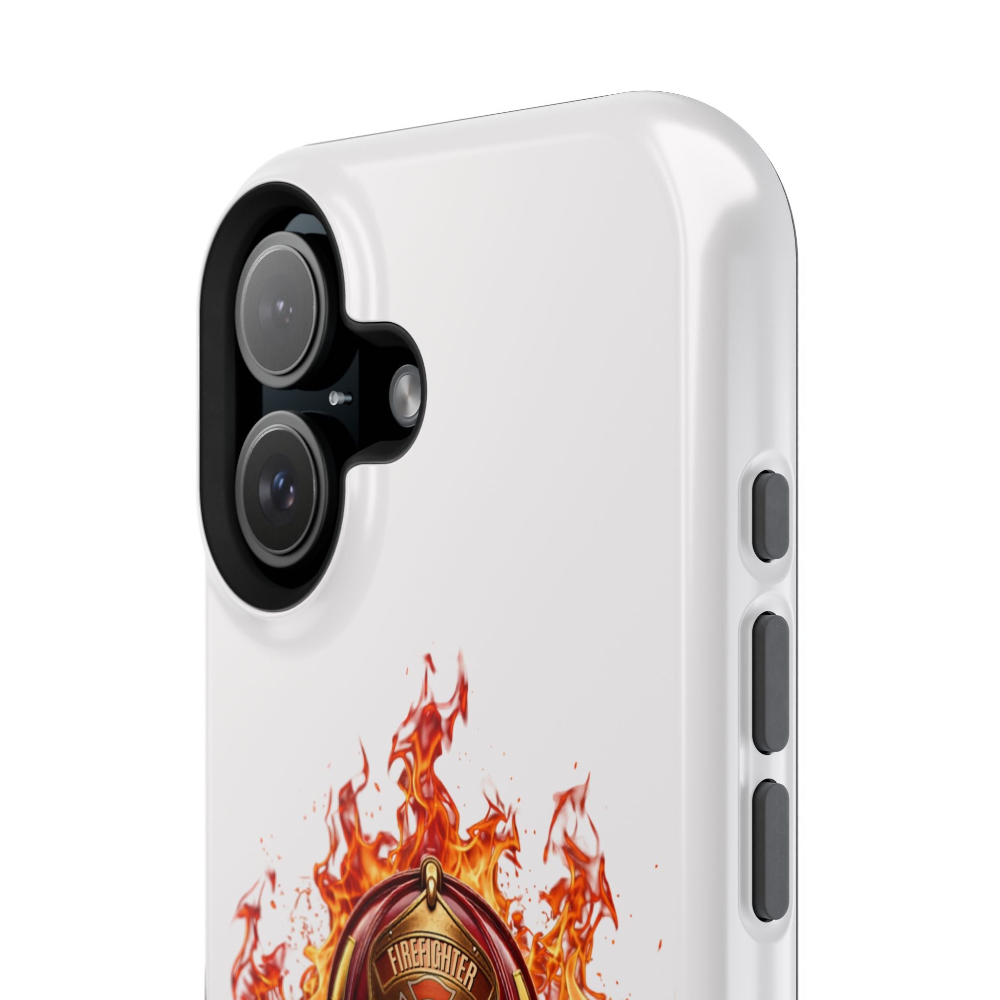 Firefighter Helmet Flames Phone Case — Station 117 Magnetic Impact-Resistant Case