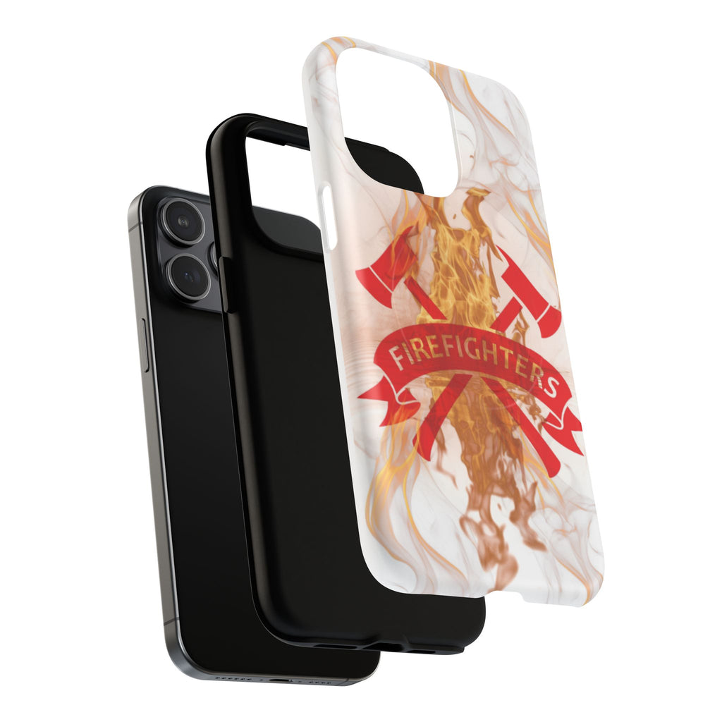 Firefighter Emblem Tough Magnetic Phone Case — Flame Design