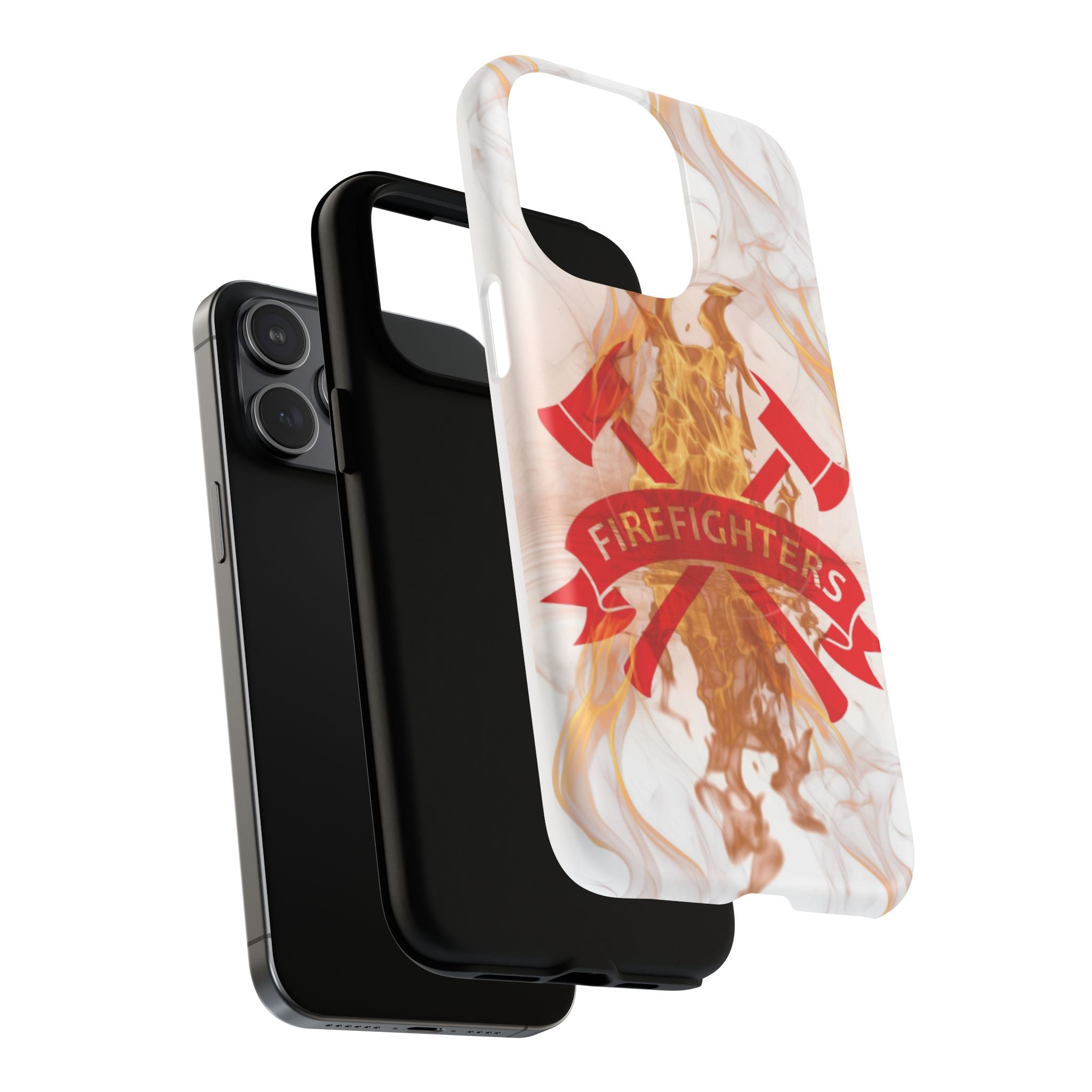 Firefighter Emblem Tough Magnetic Phone Case — Flame Design