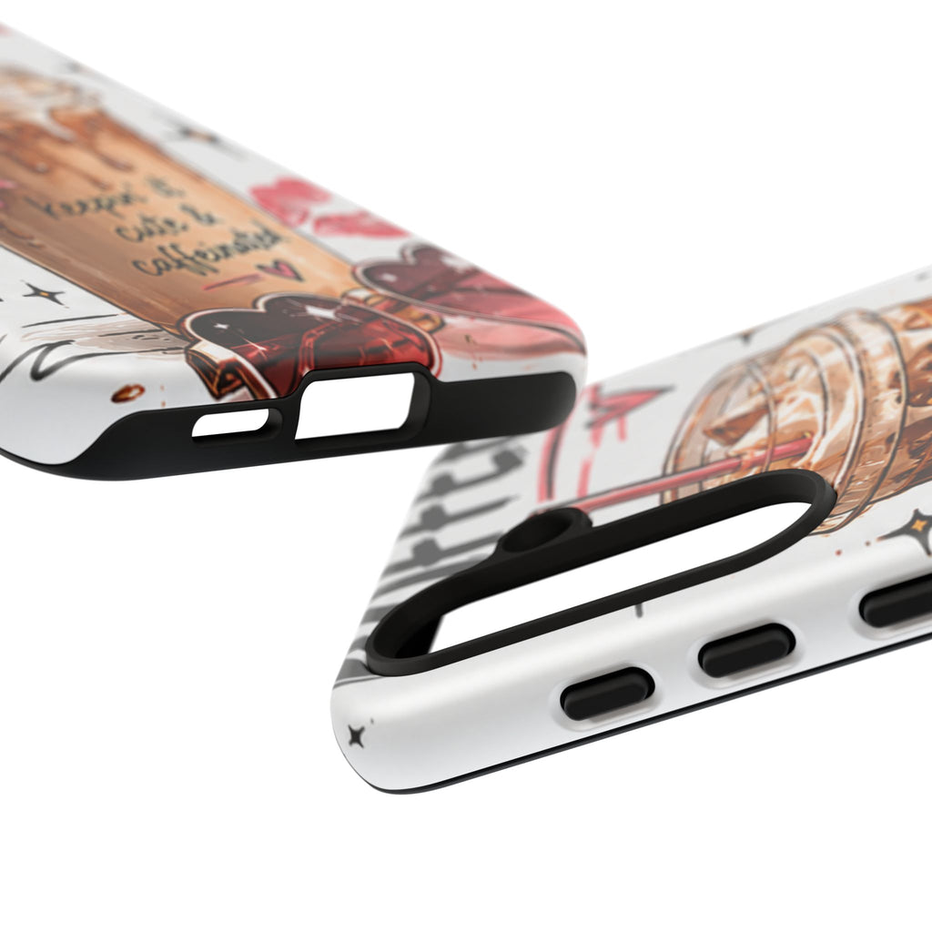 Phone Case — "Keepin' It Cute & Caffeinated" Iced Coffee Design