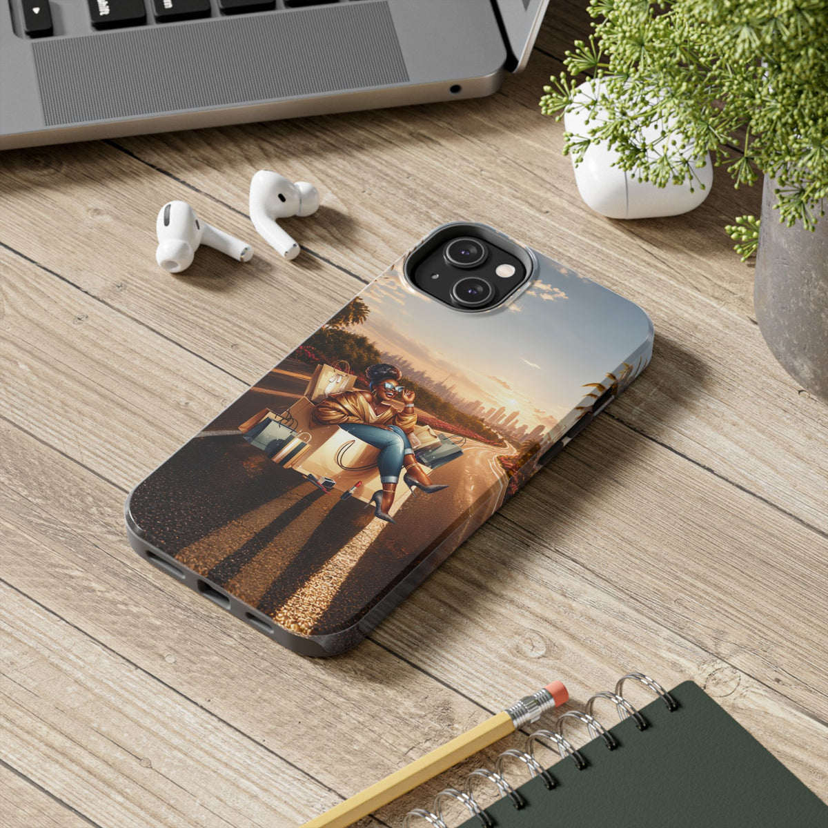 Sunset Roadtrip Tough Phone Case — Relaxed Traveler Design