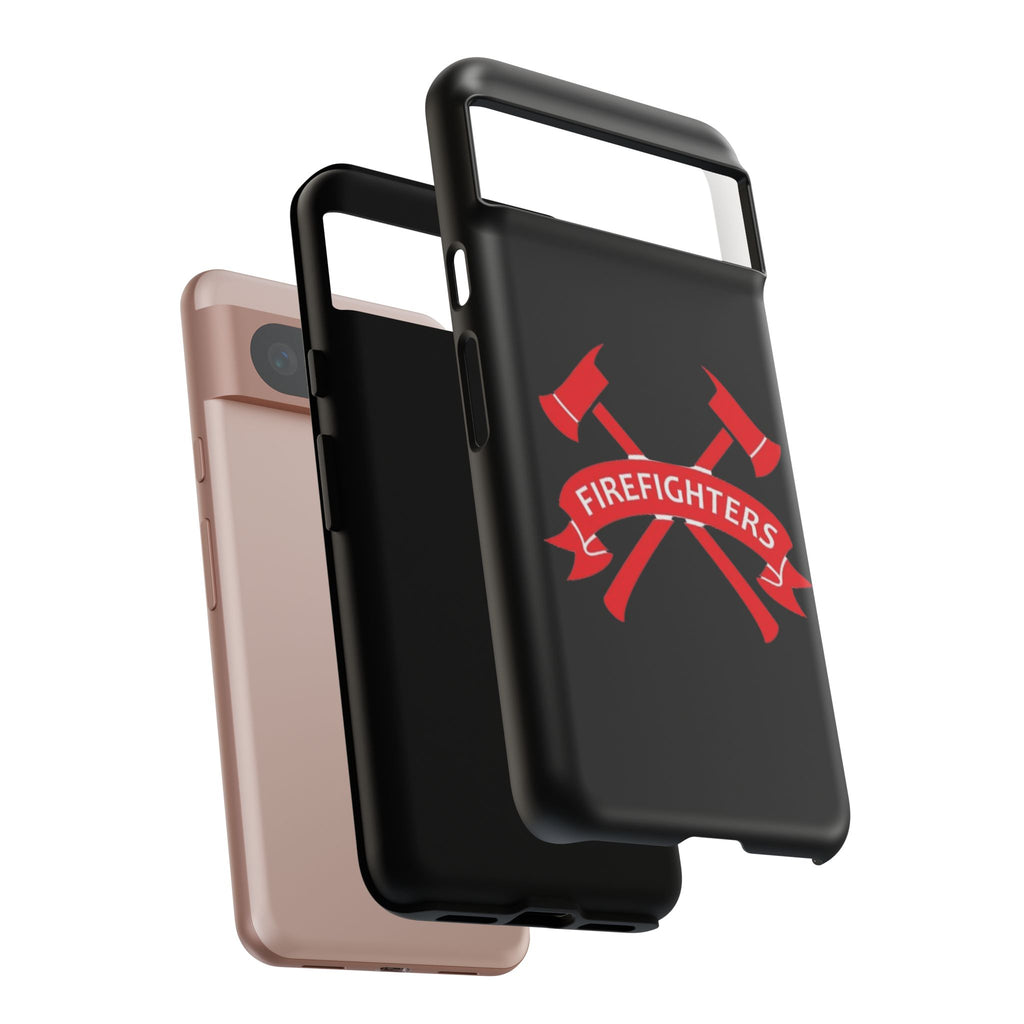 Firefighters Tough Phone Case — Red Crossed Axes Design
