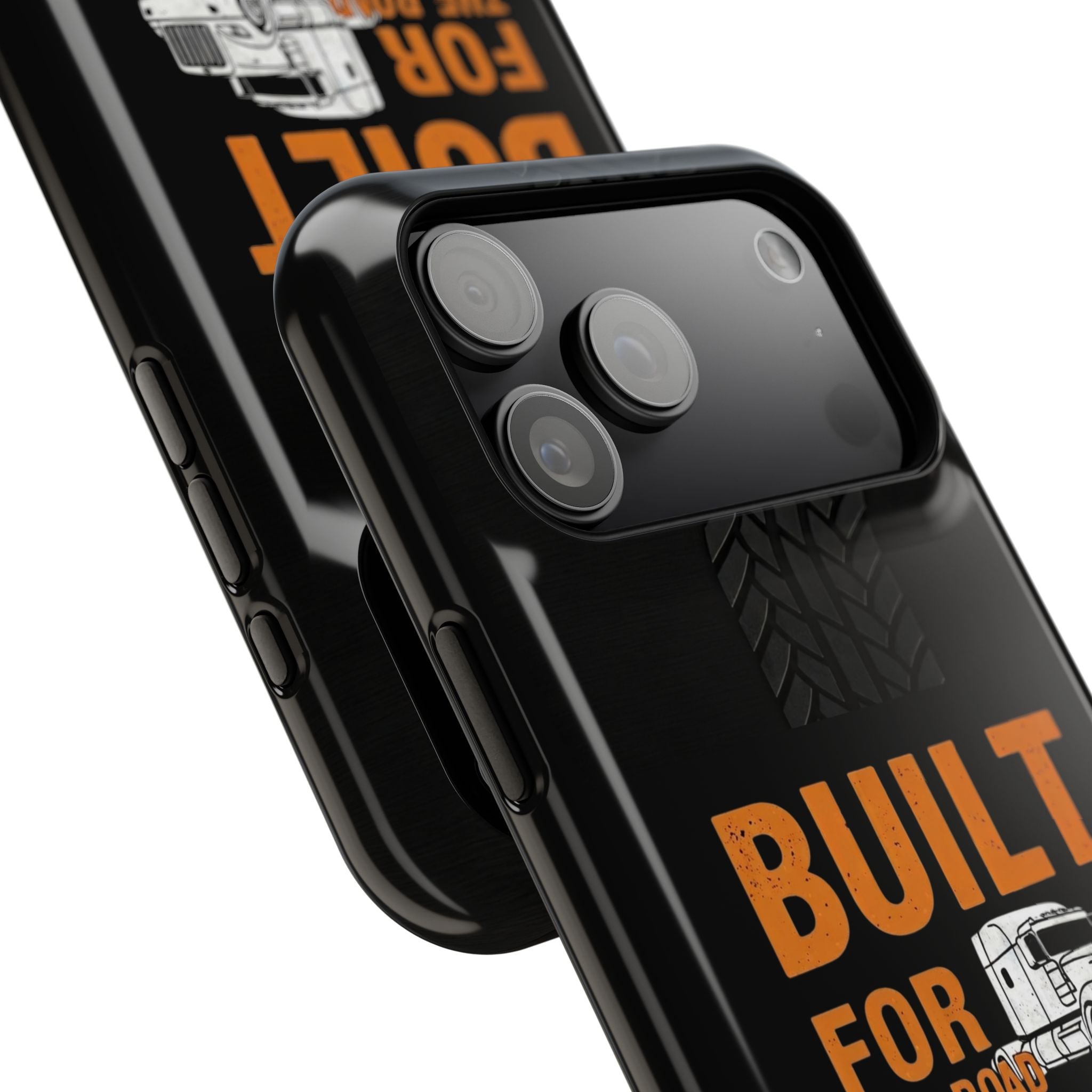Phone Case — "Built for the Road" Truck Tire-Track Impact-Resistant Case