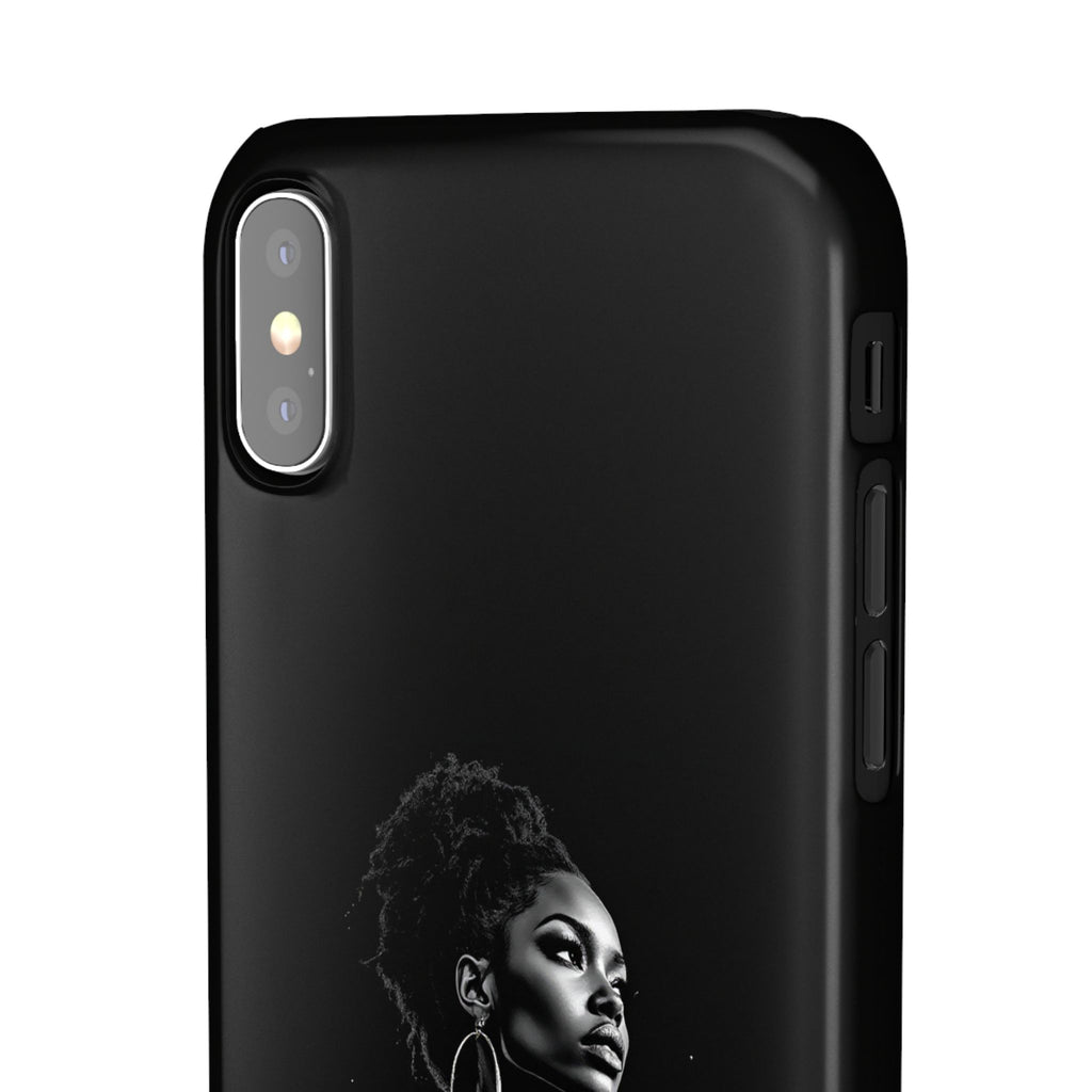 Phone Case — "Long Haul Loyalty" Black Portrait Snap Case