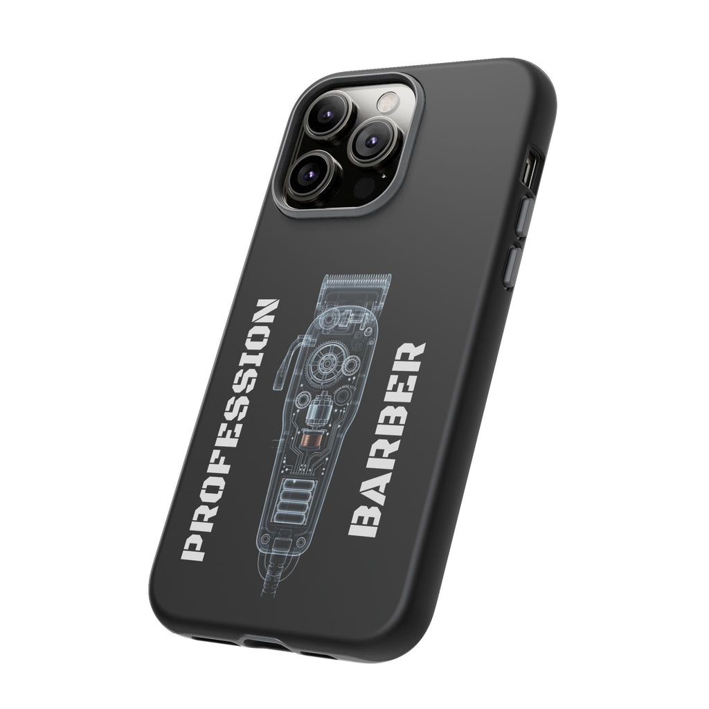Barber Clip Cord X‑Ray Tough Phone Case – Professional Barber Gift